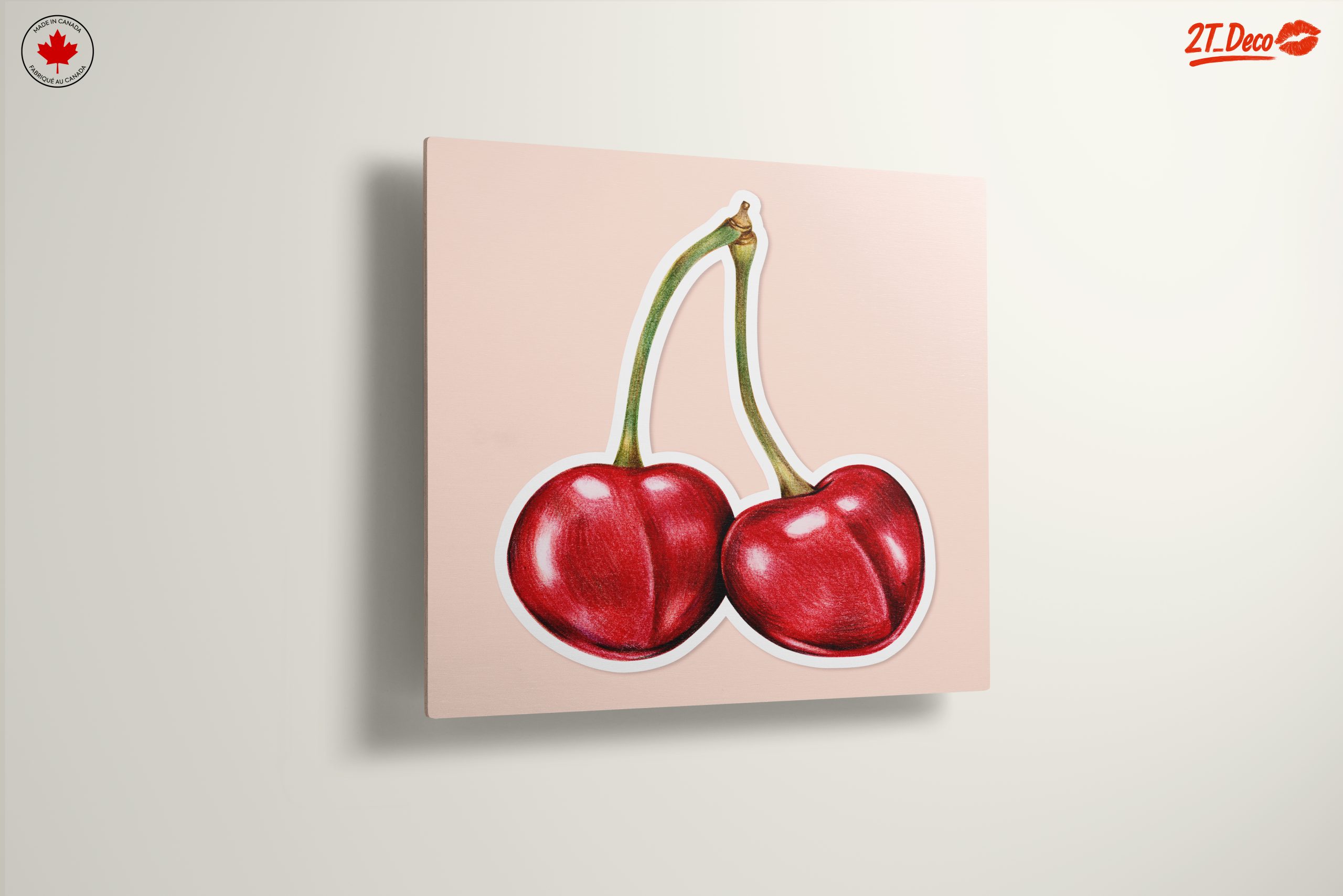 Stylized Cherries Abstract Art - Image 13