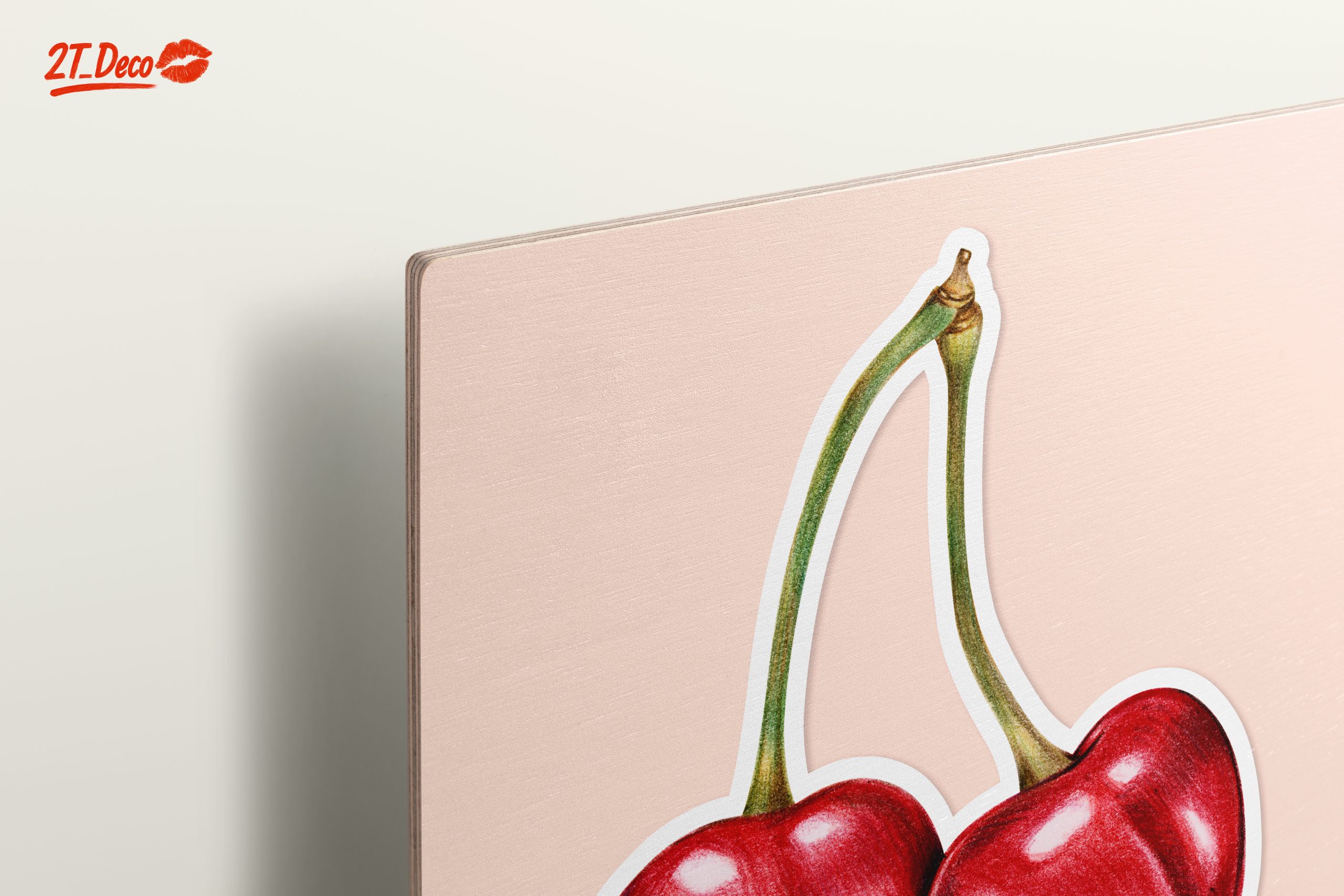 Stylized Cherries Abstract Art - Image 15