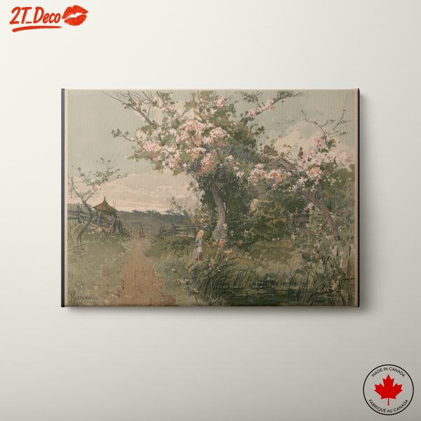 Charming Floral Landscape Scene