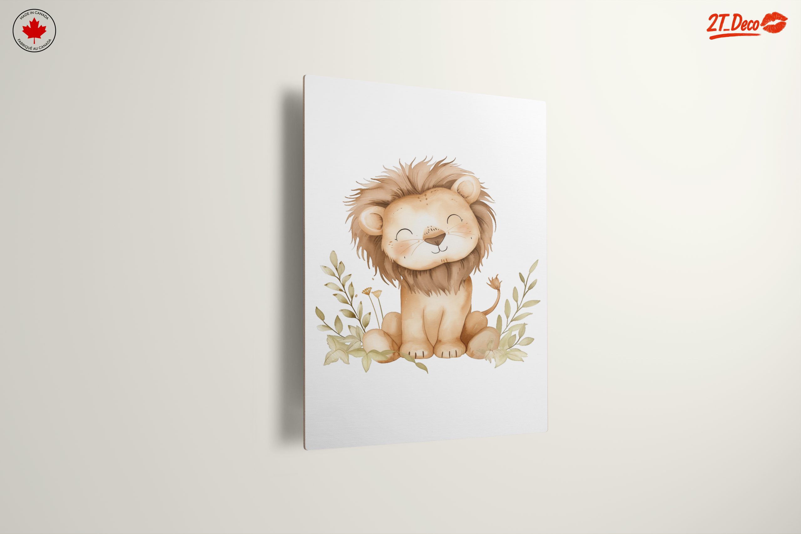 Adorable Lion Illustration in Soft Tones - Image 13
