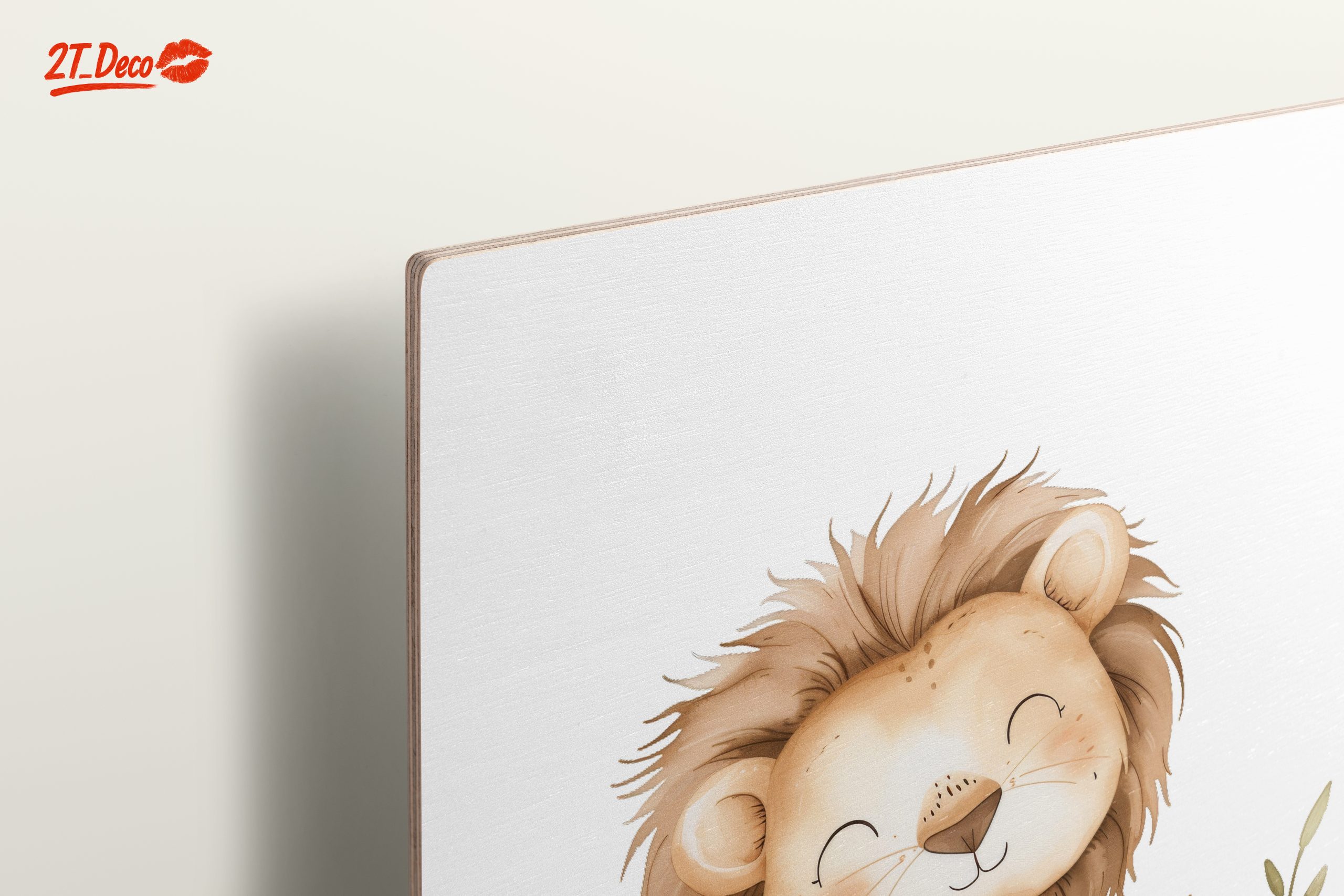 Adorable Lion Illustration in Soft Tones - Image 15