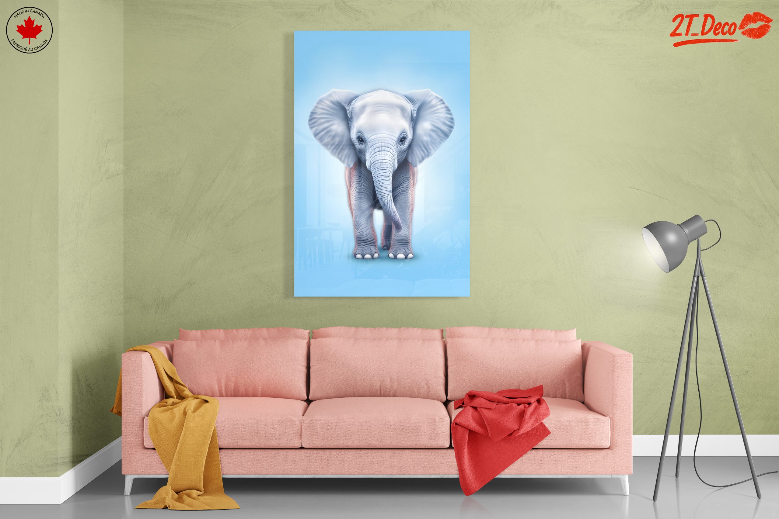 Adorable Elephant Illustration Art - Image 7