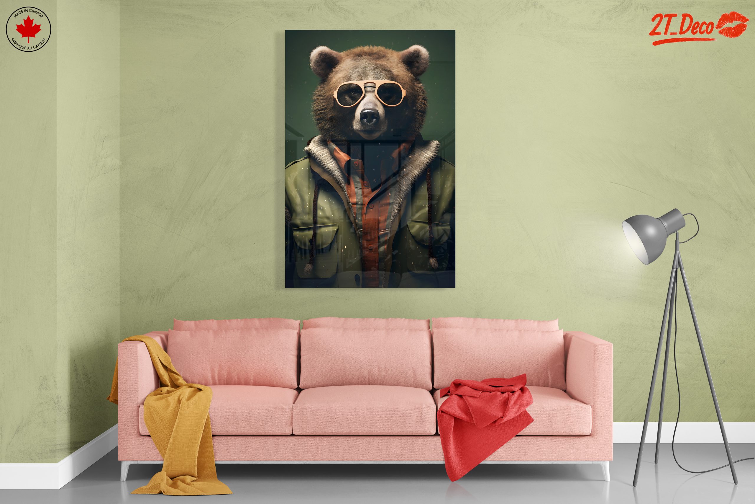 Artistic Bear in Sunglasses and Jacket - Image 7