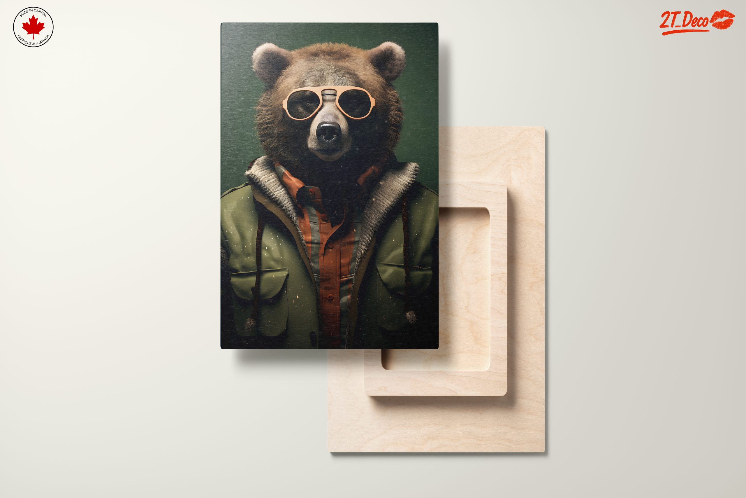 Artistic Bear in Sunglasses and Jacket - Image 11
