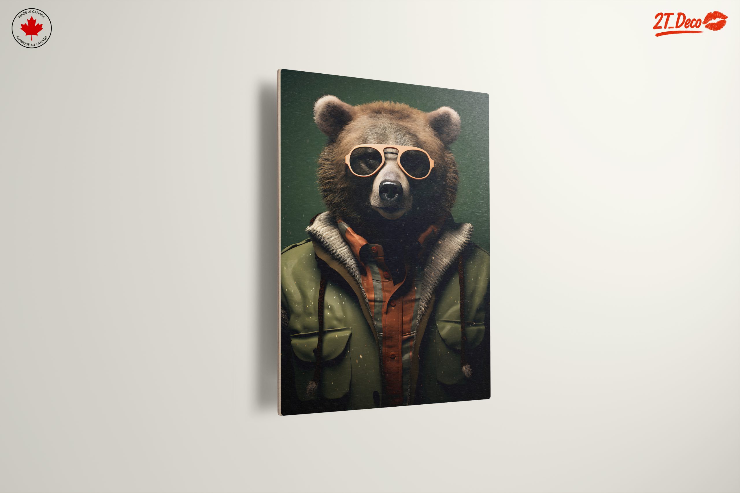 Artistic Bear in Sunglasses and Jacket - Image 13