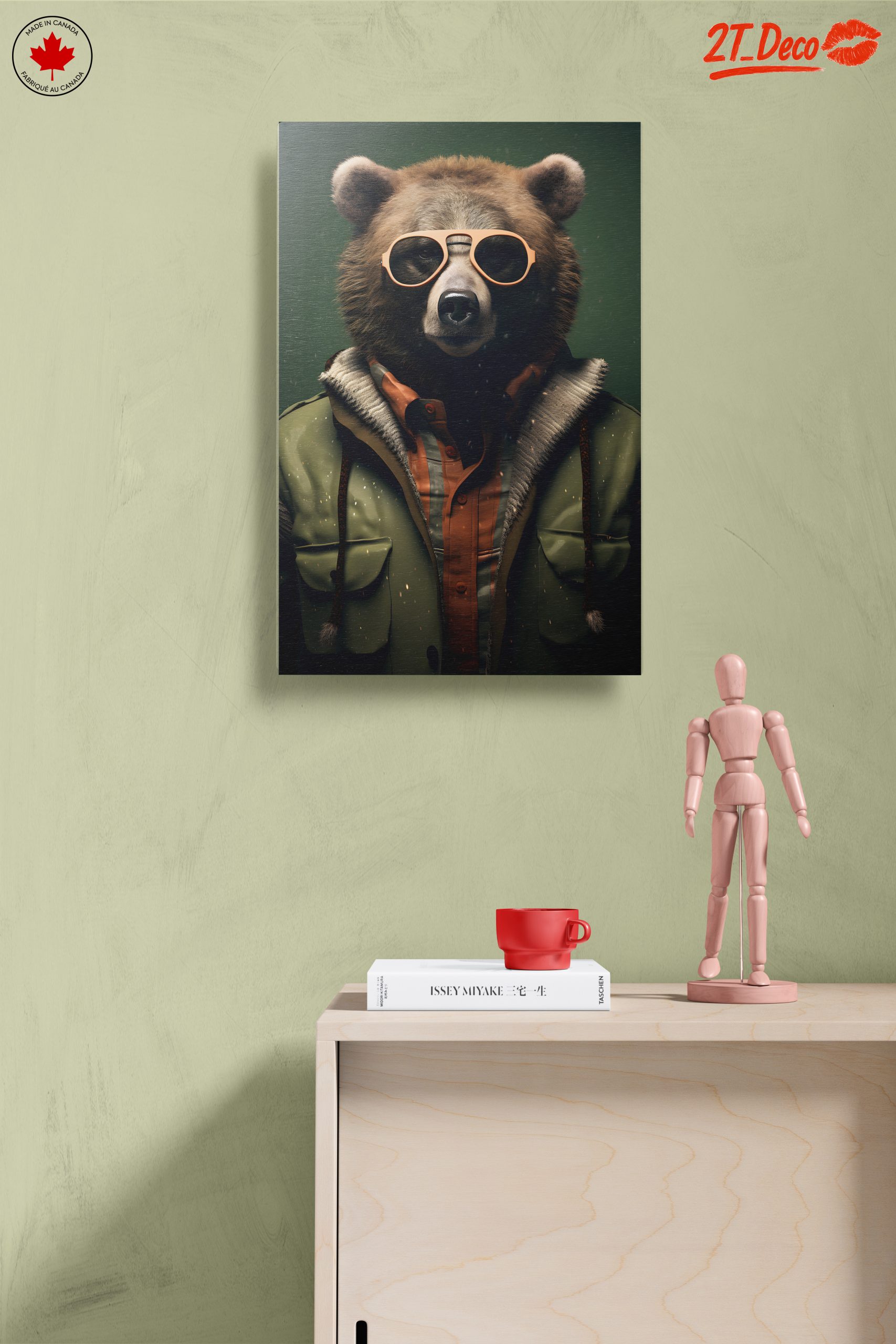 Artistic Bear in Sunglasses and Jacket - Image 14