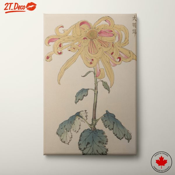 Stylized Yellow Chrysanthemum Art