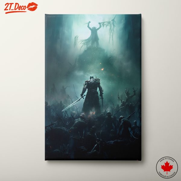 Epic Fantasy Showdown with Dark Creatures