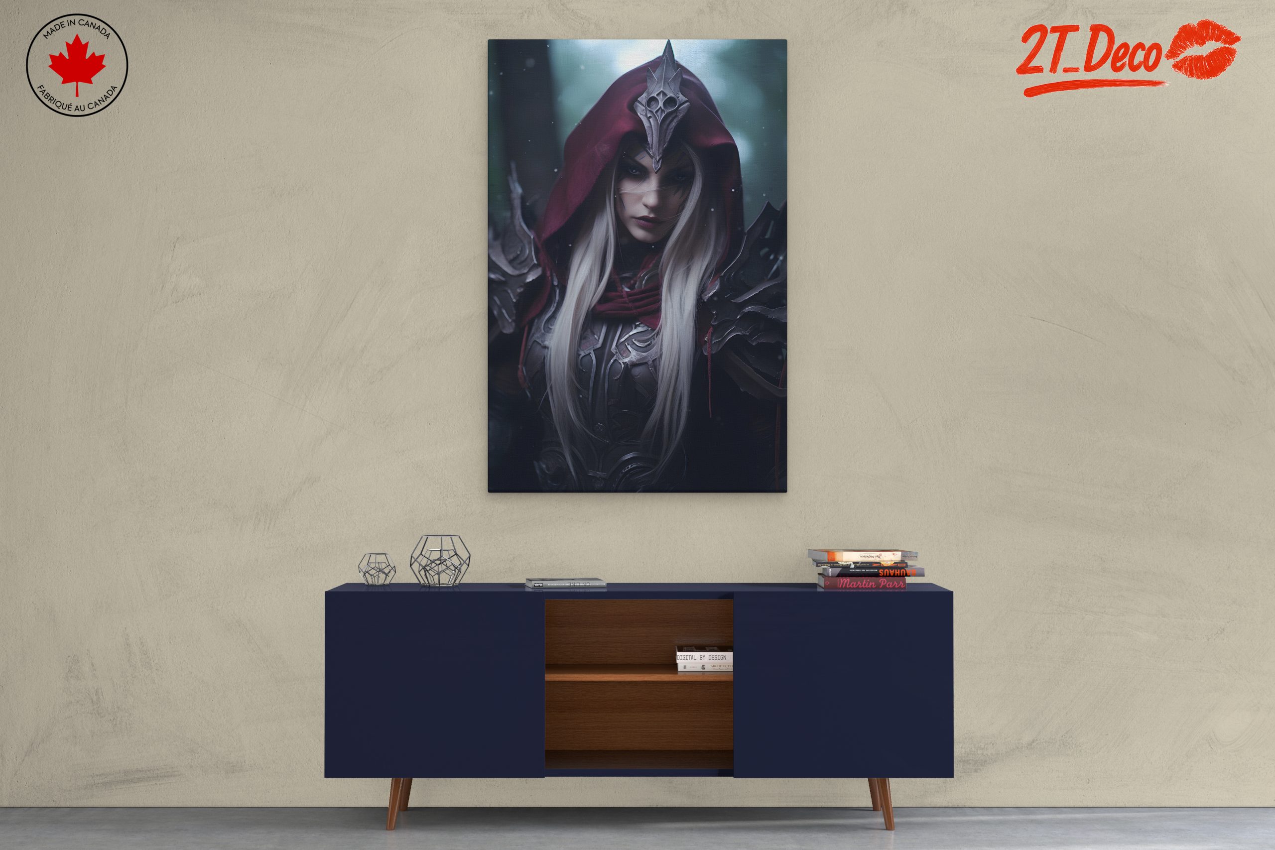 Mysterious Fantasy Character with Armor - Image 3