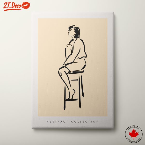 Stylized Abstract Figure Art for Modern Decor