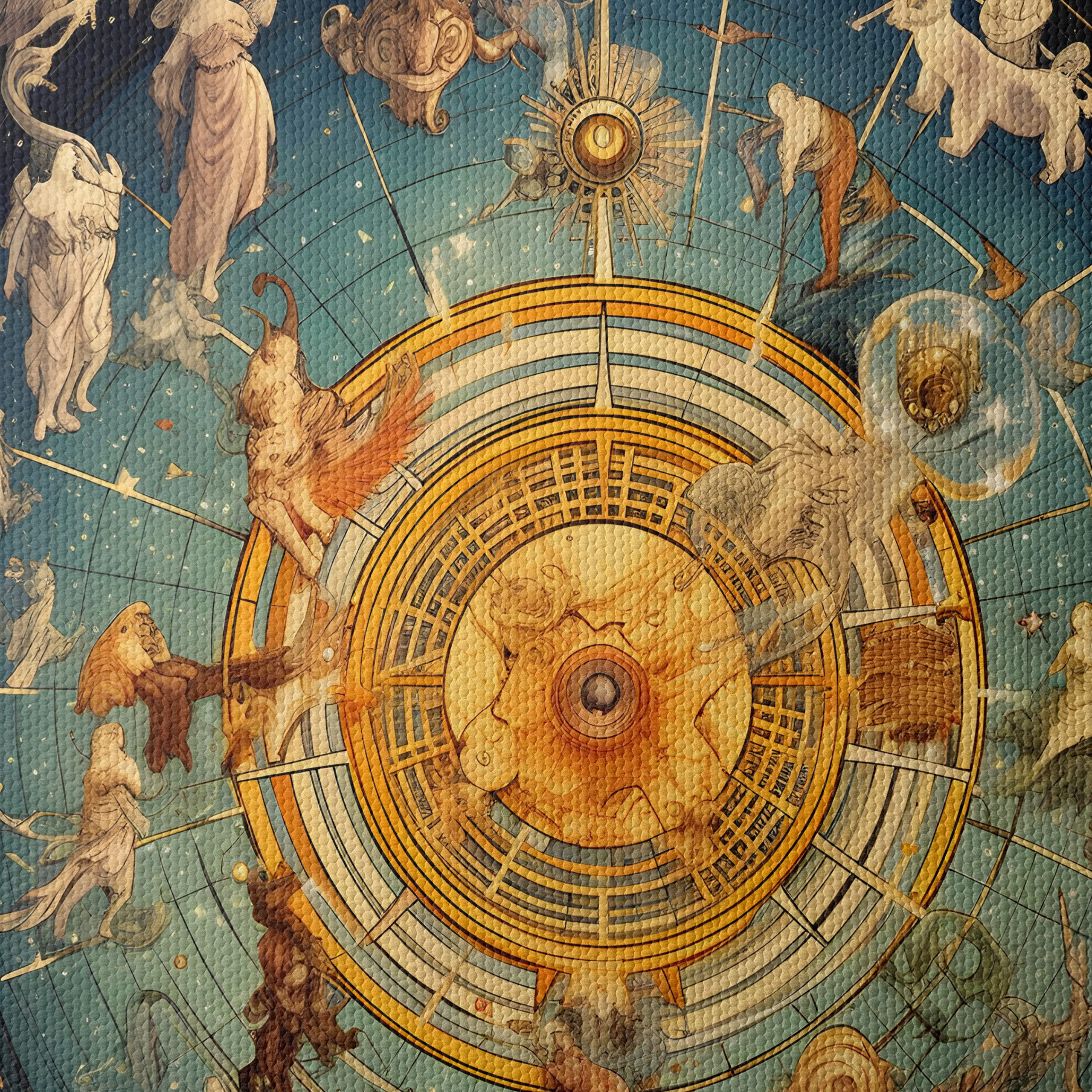 Celestial Zodiac Art Featuring Astrological Signs - Image 4