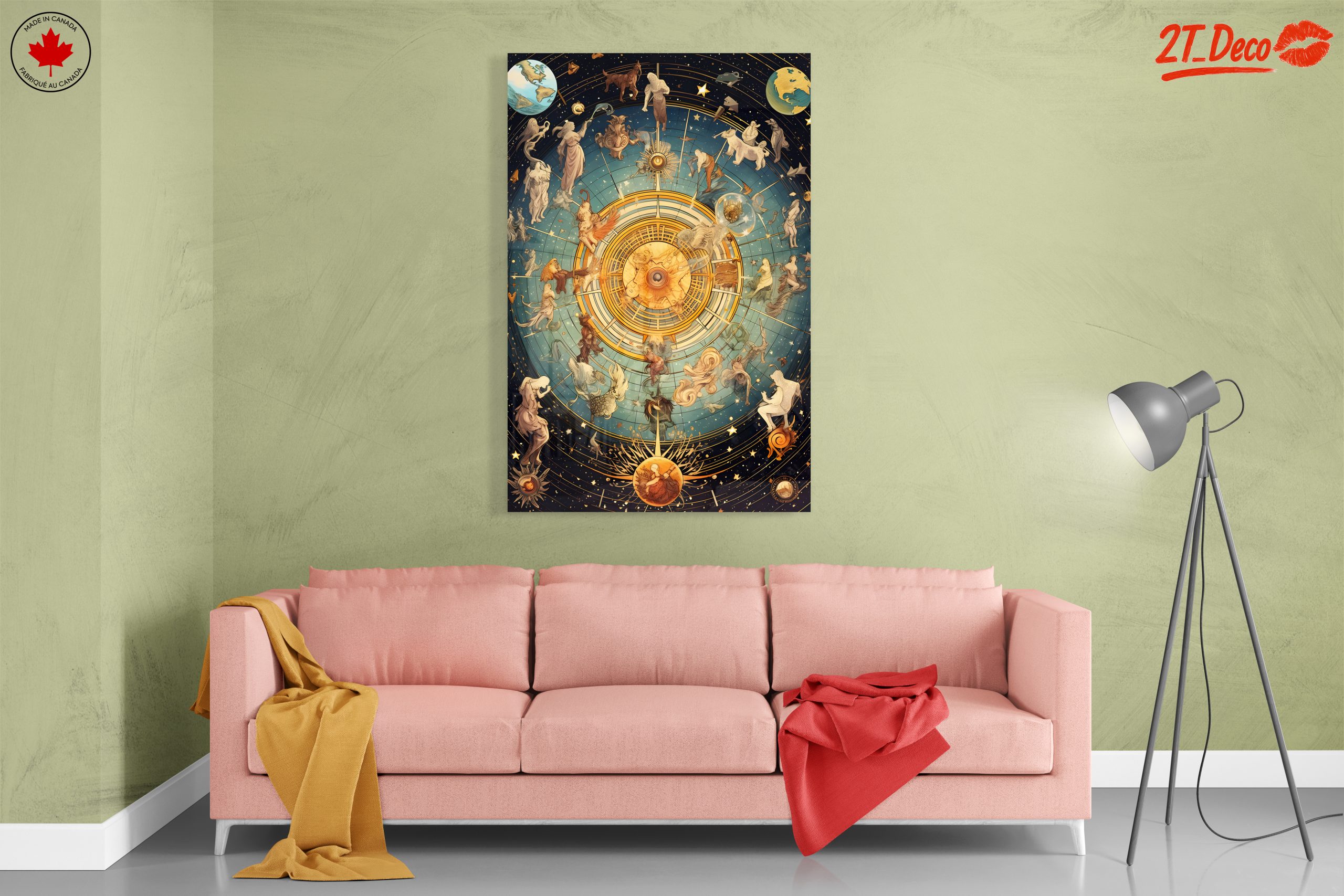 Celestial Zodiac Art Featuring Astrological Signs - Image 7