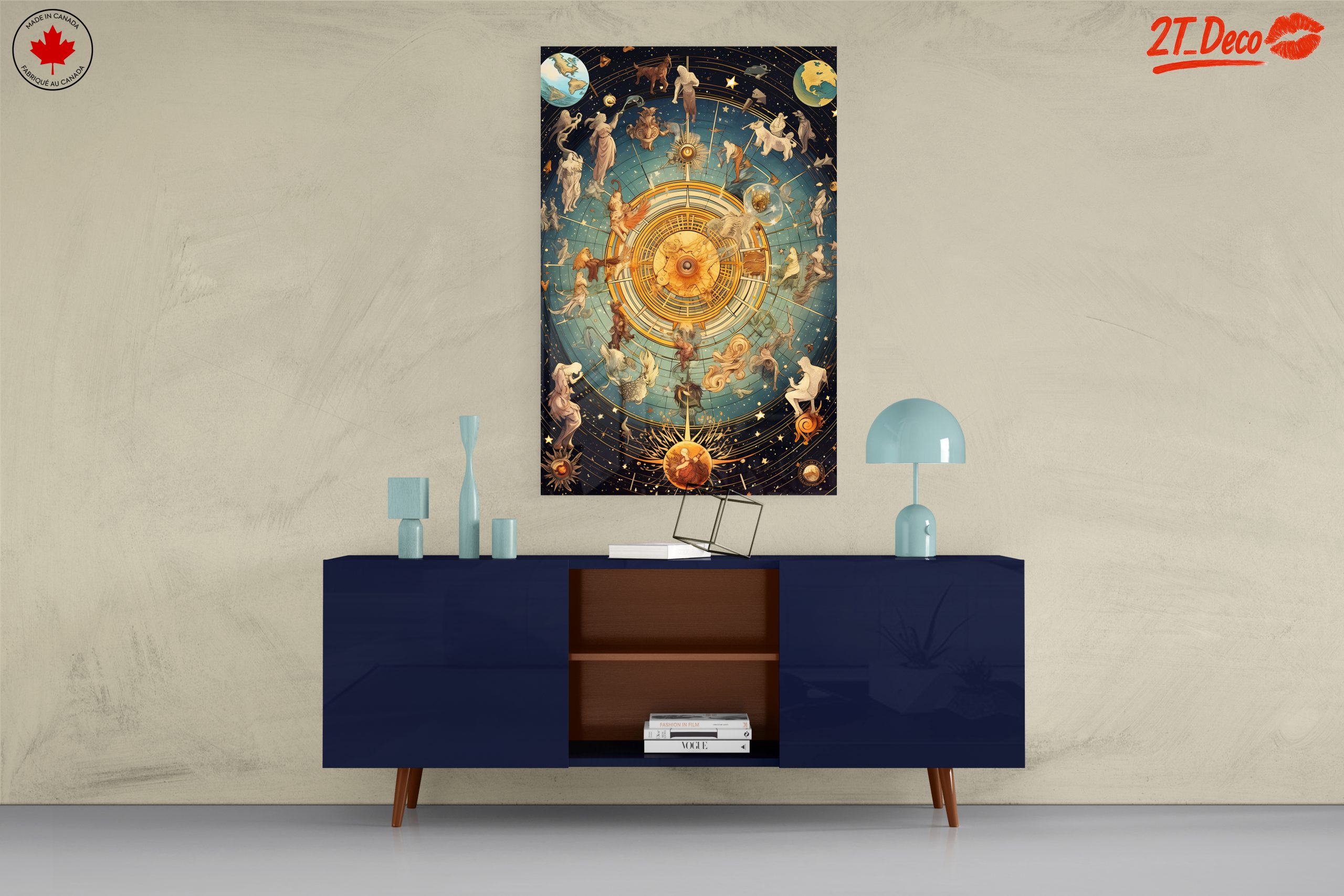 Celestial Zodiac Art Featuring Astrological Signs - Image 8