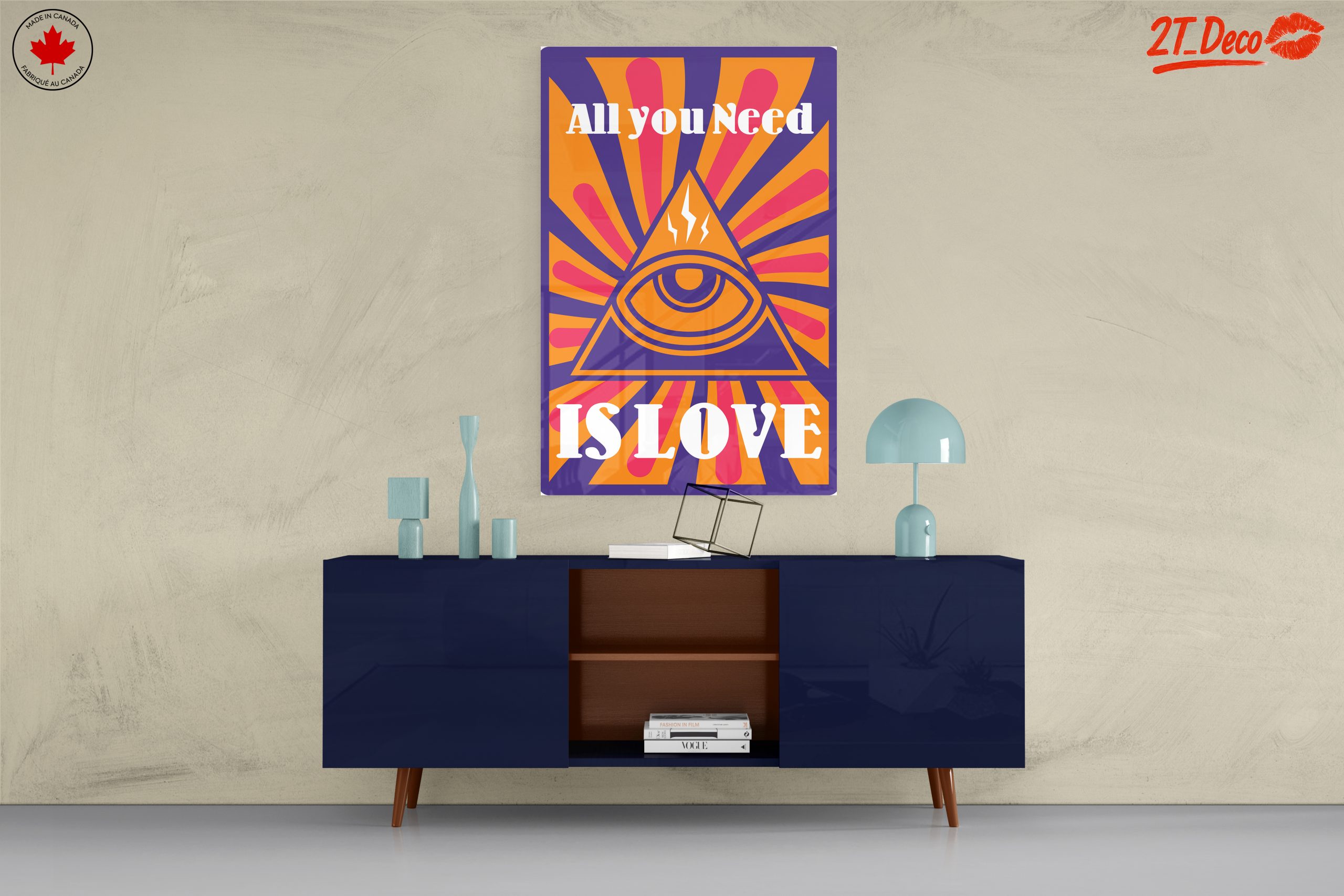 All You Need Is Love Typography Art - Image 8