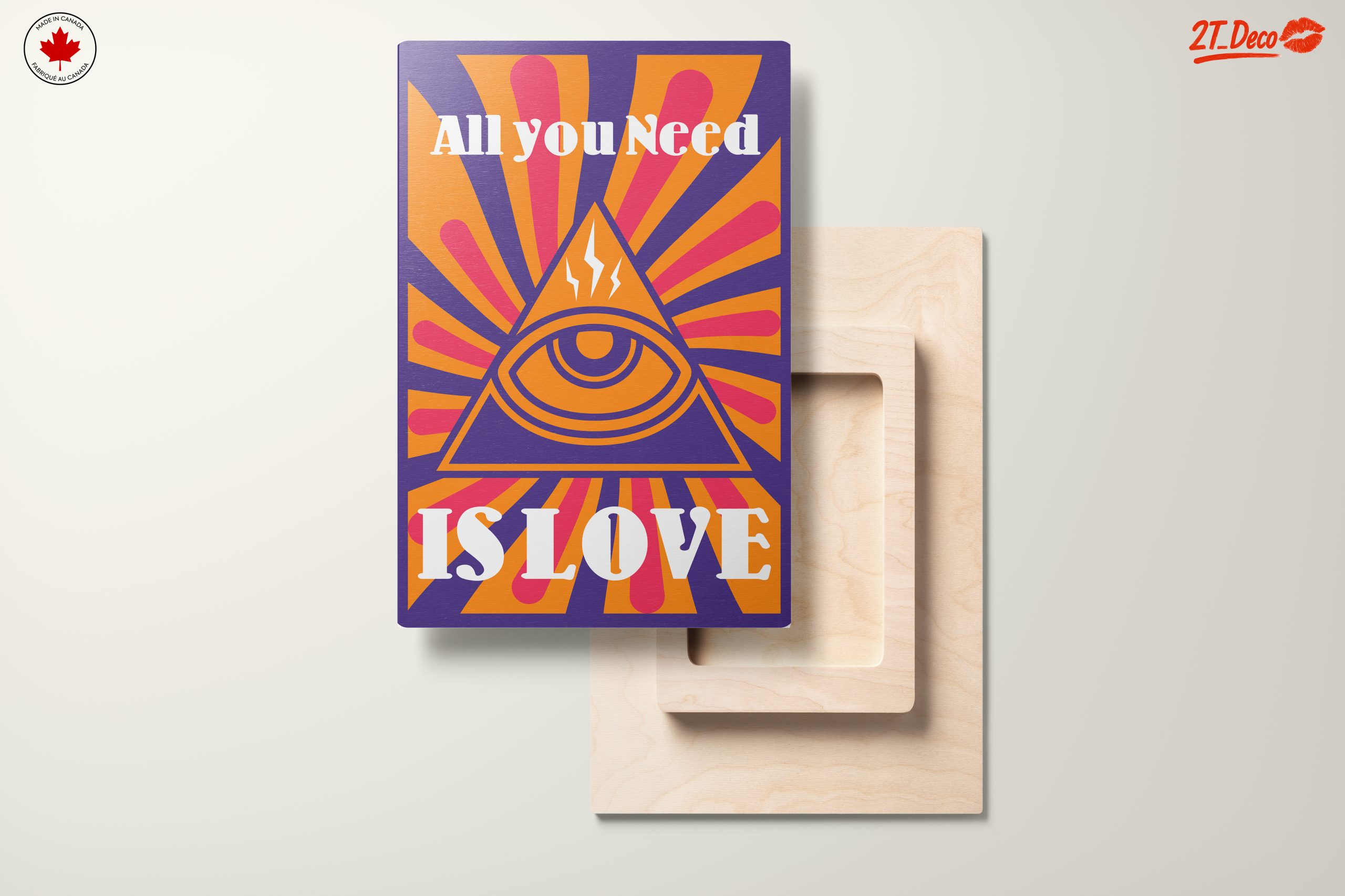 All You Need Is Love Typography Art - Image 11