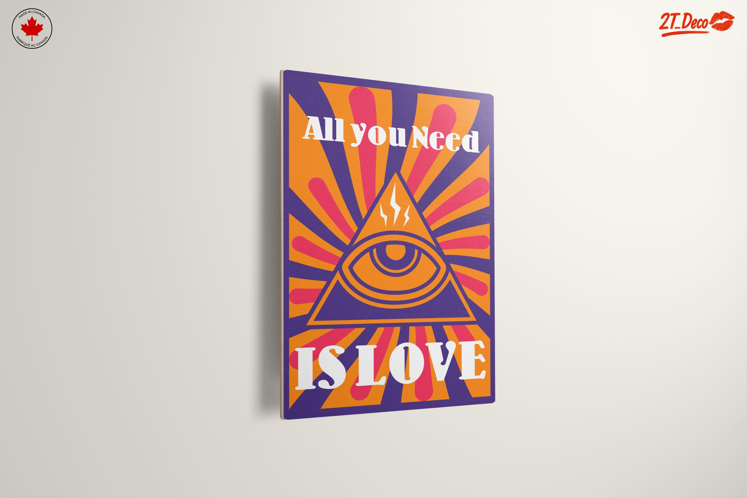 All You Need Is Love Typography Art - Image 13
