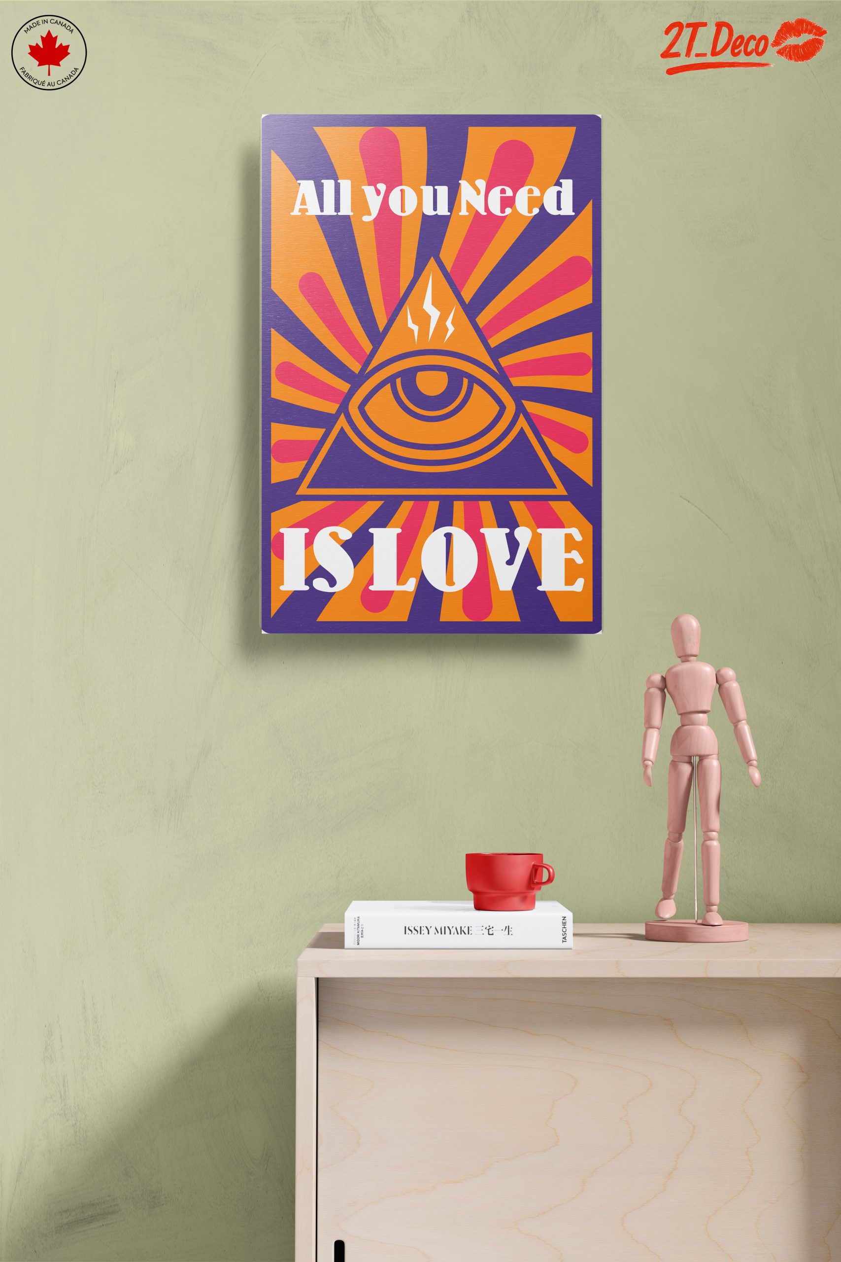 All You Need Is Love Typography Art - Image 14