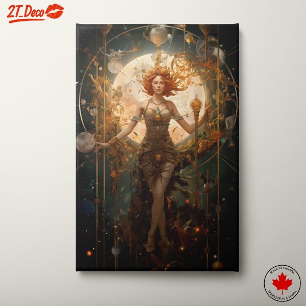 Celestial Fantasy Portrait with Cosmic Elements