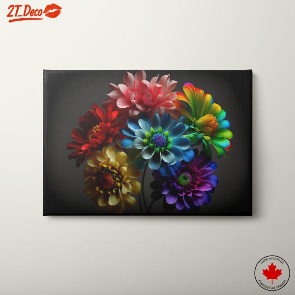 Vibrant Floral Arrangement Art for Elegant Decor