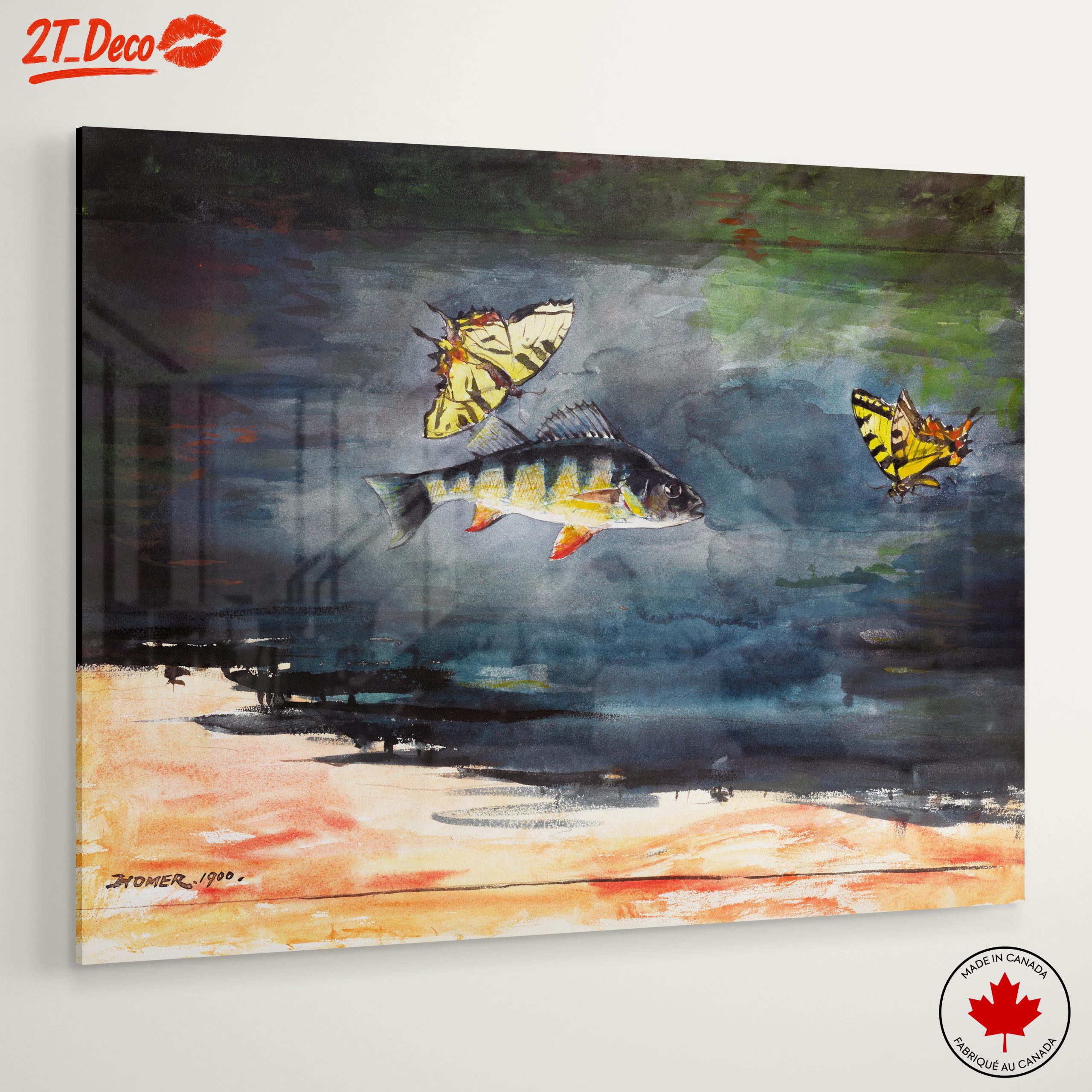Colorful Aquatic Scene with Fish and Butterflies - Image 6