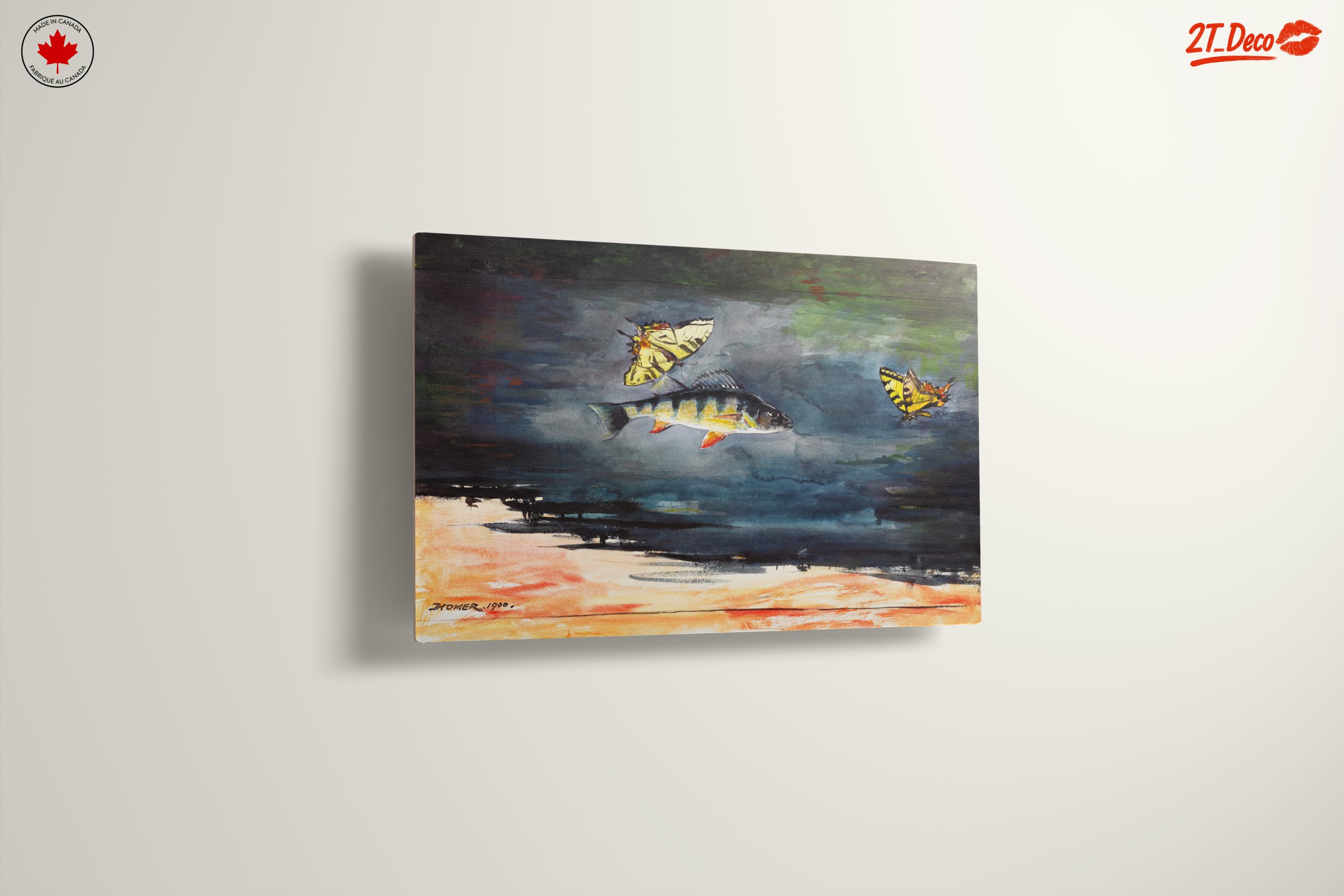 Colorful Aquatic Scene with Fish and Butterflies - Image 13