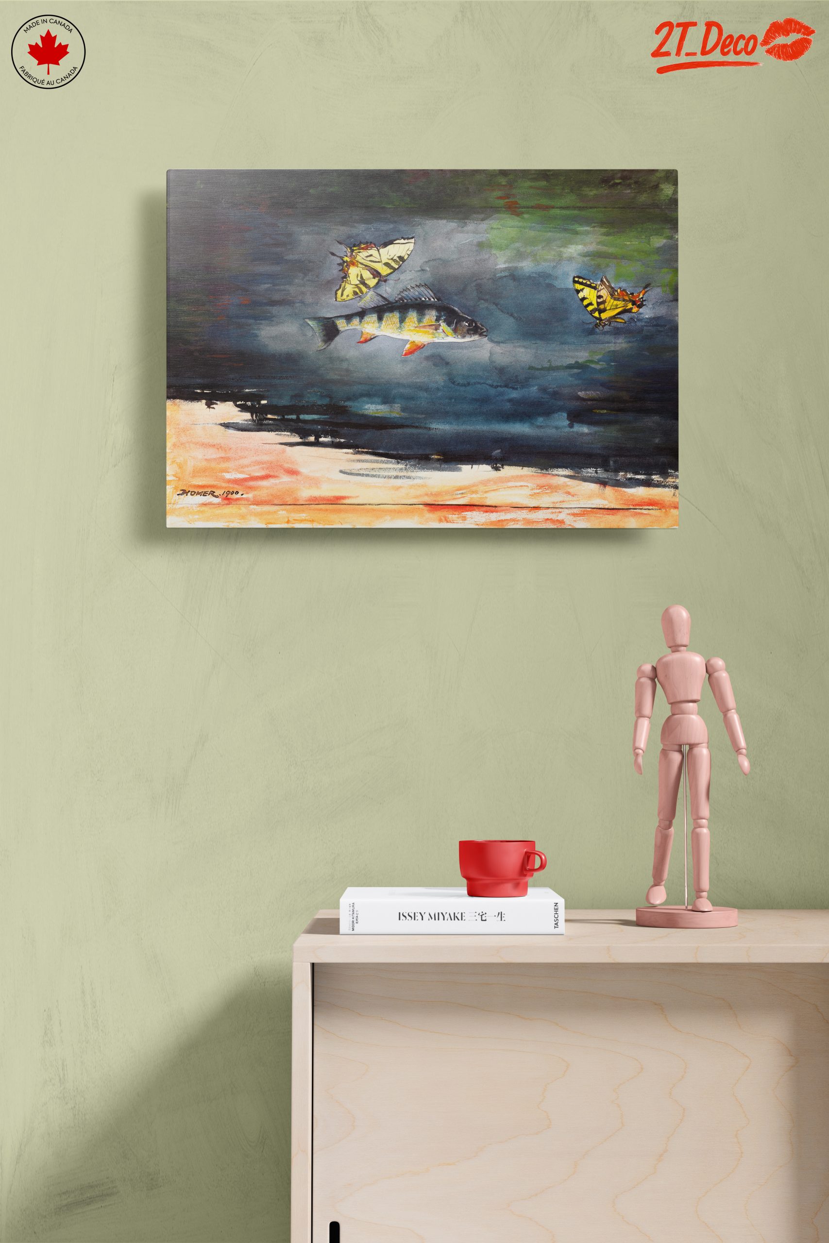 Colorful Aquatic Scene with Fish and Butterflies - Image 14