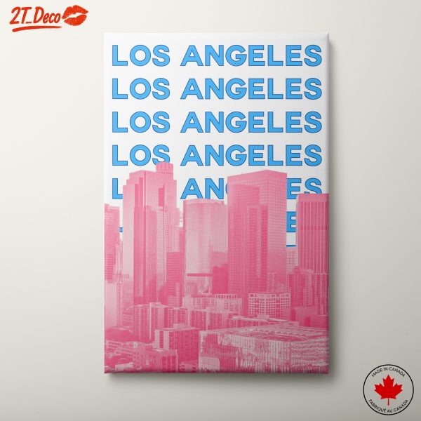 Colorful Los Angeles Cityscape Art