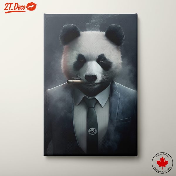 Stylish Panda in a Suit
