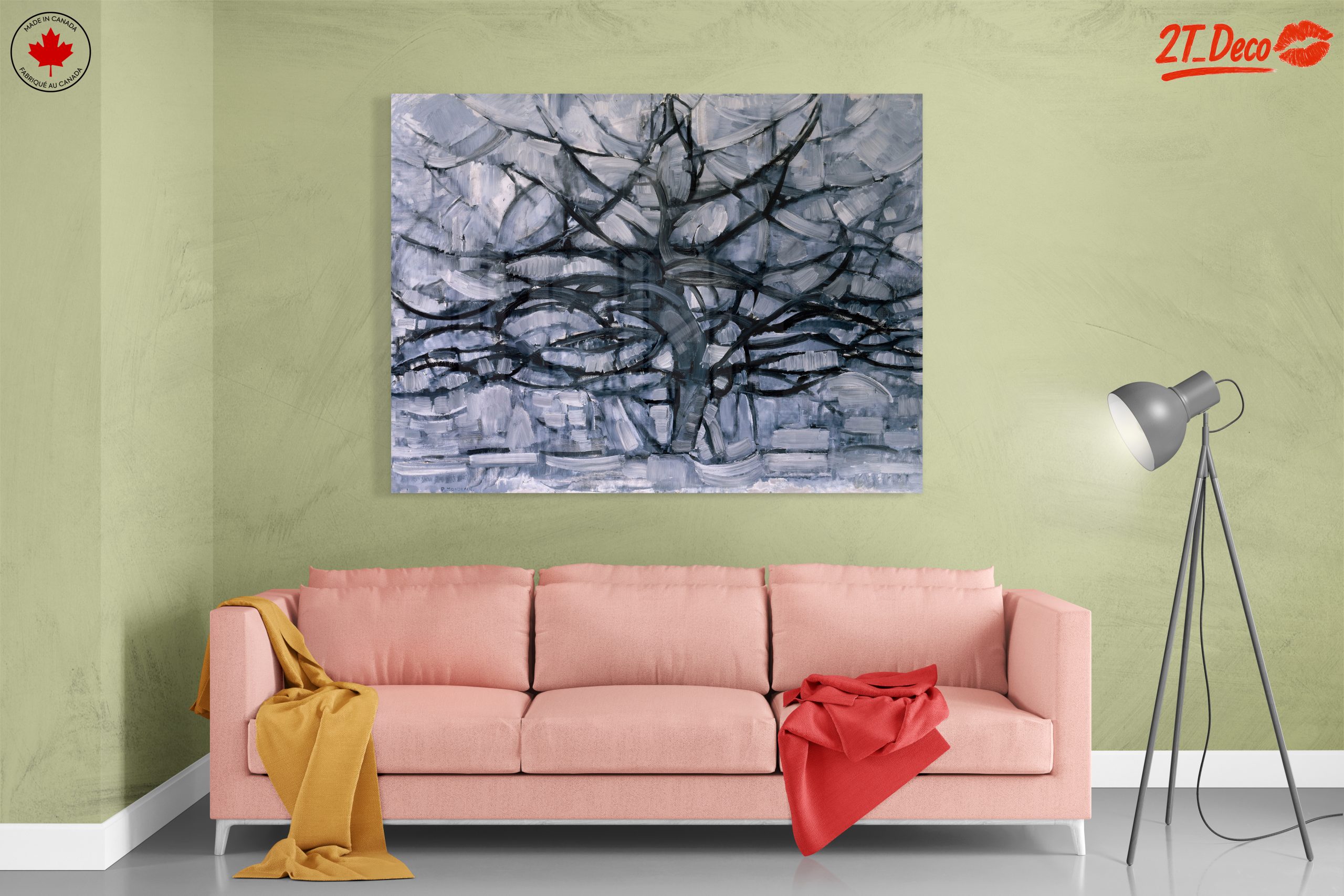 Monochromatic Abstract Tree Art - Image 7
