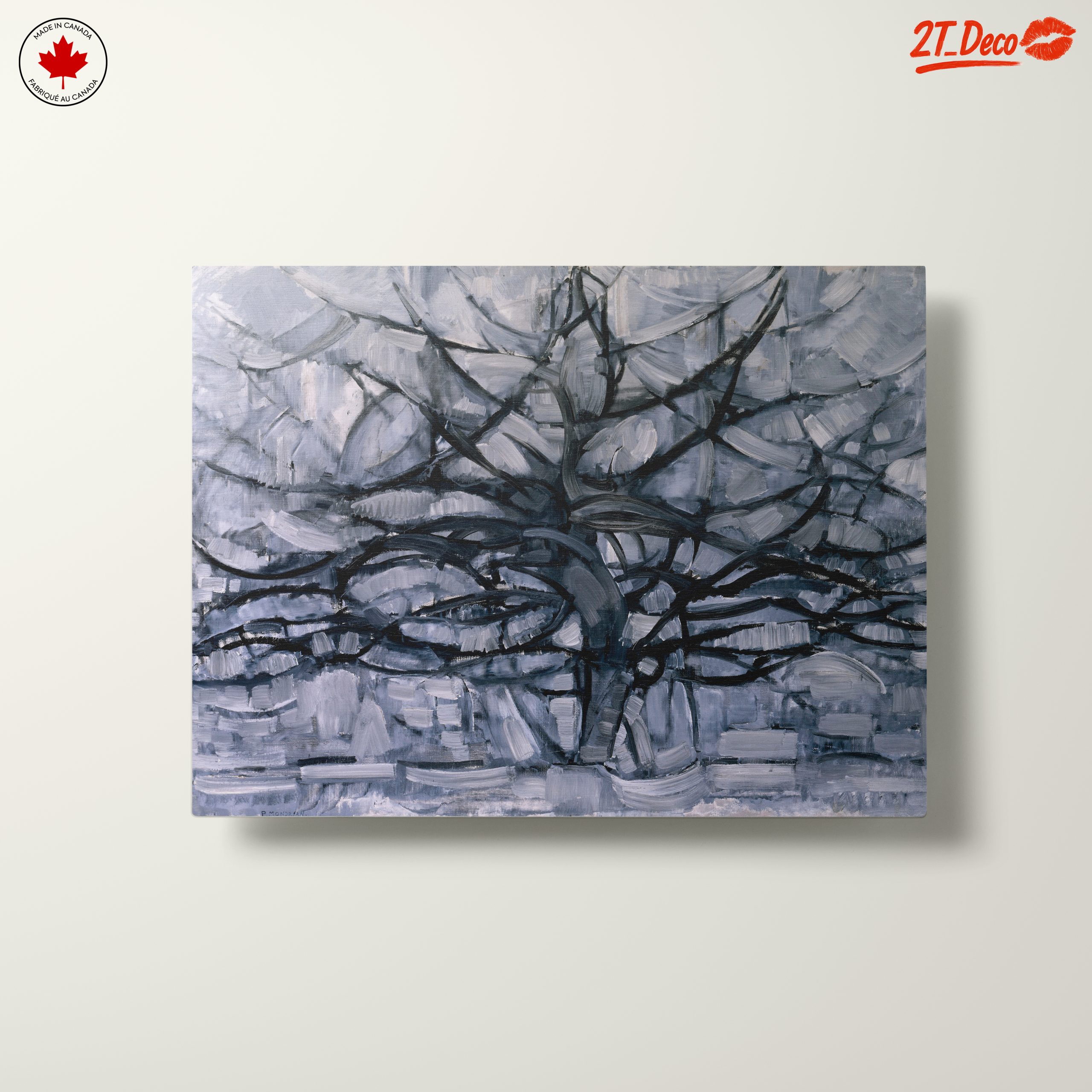 Monochromatic Abstract Tree Art - Image 10