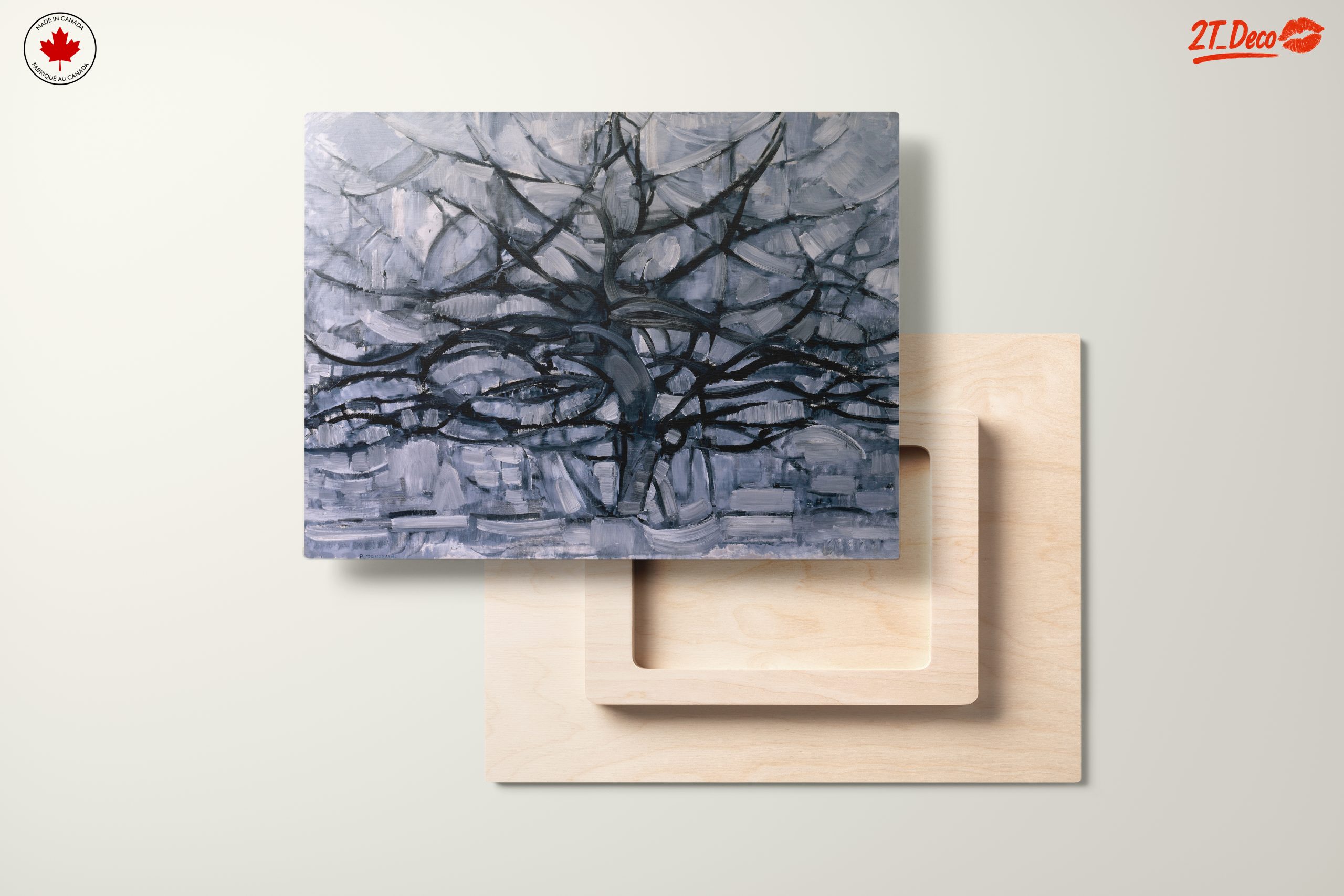 Monochromatic Abstract Tree Art - Image 11