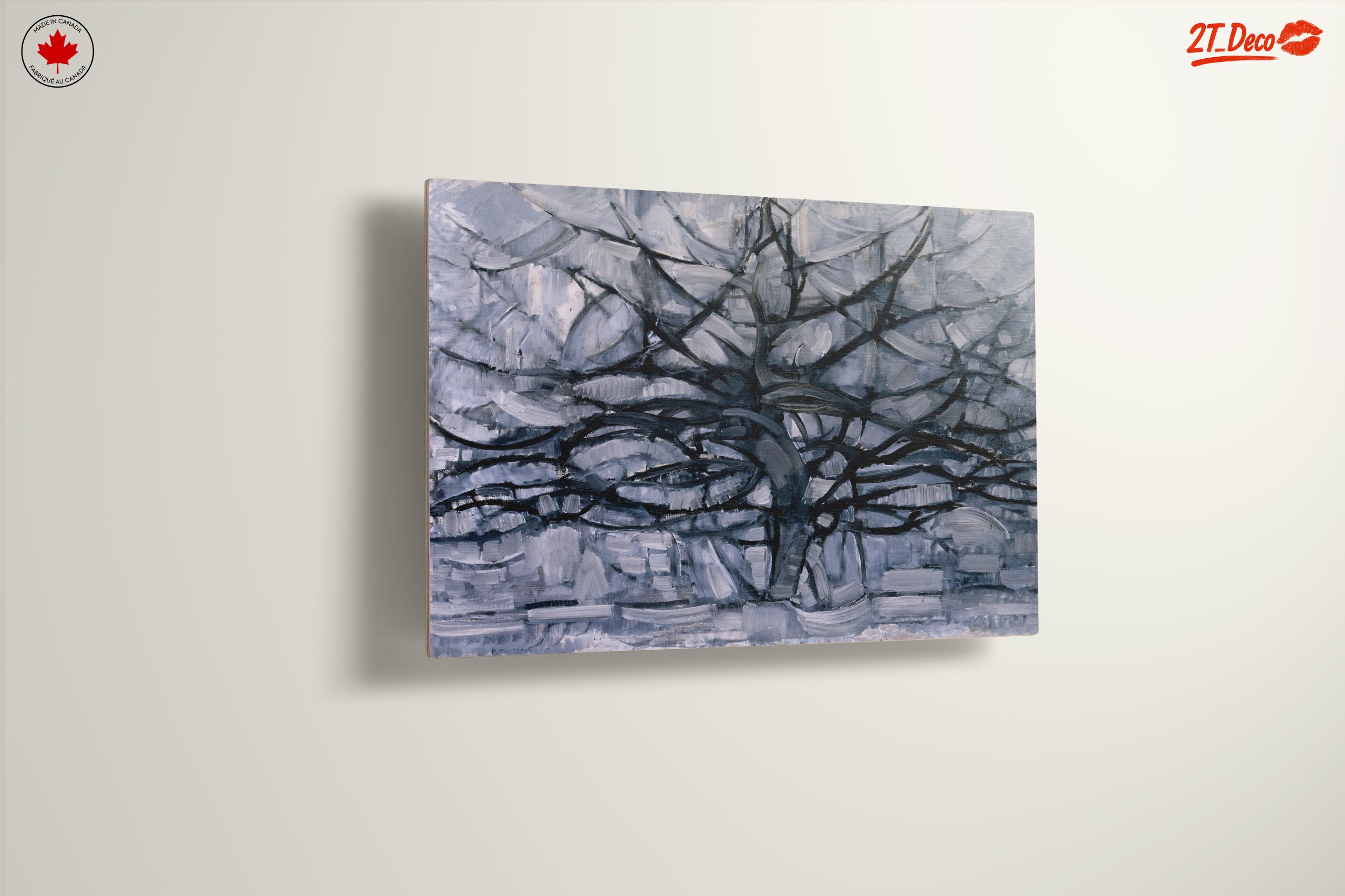 Monochromatic Abstract Tree Art - Image 13