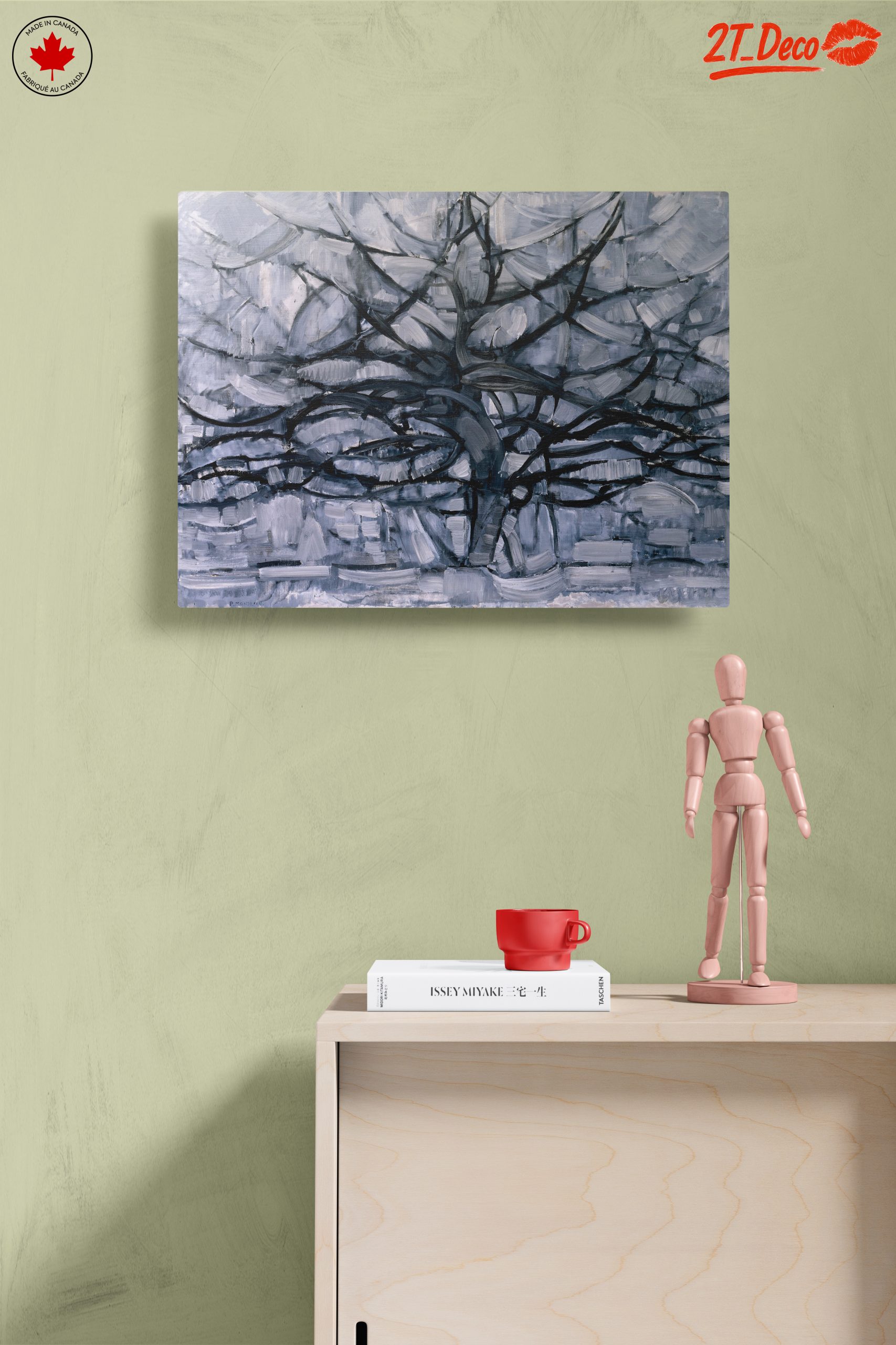 Monochromatic Abstract Tree Art - Image 14