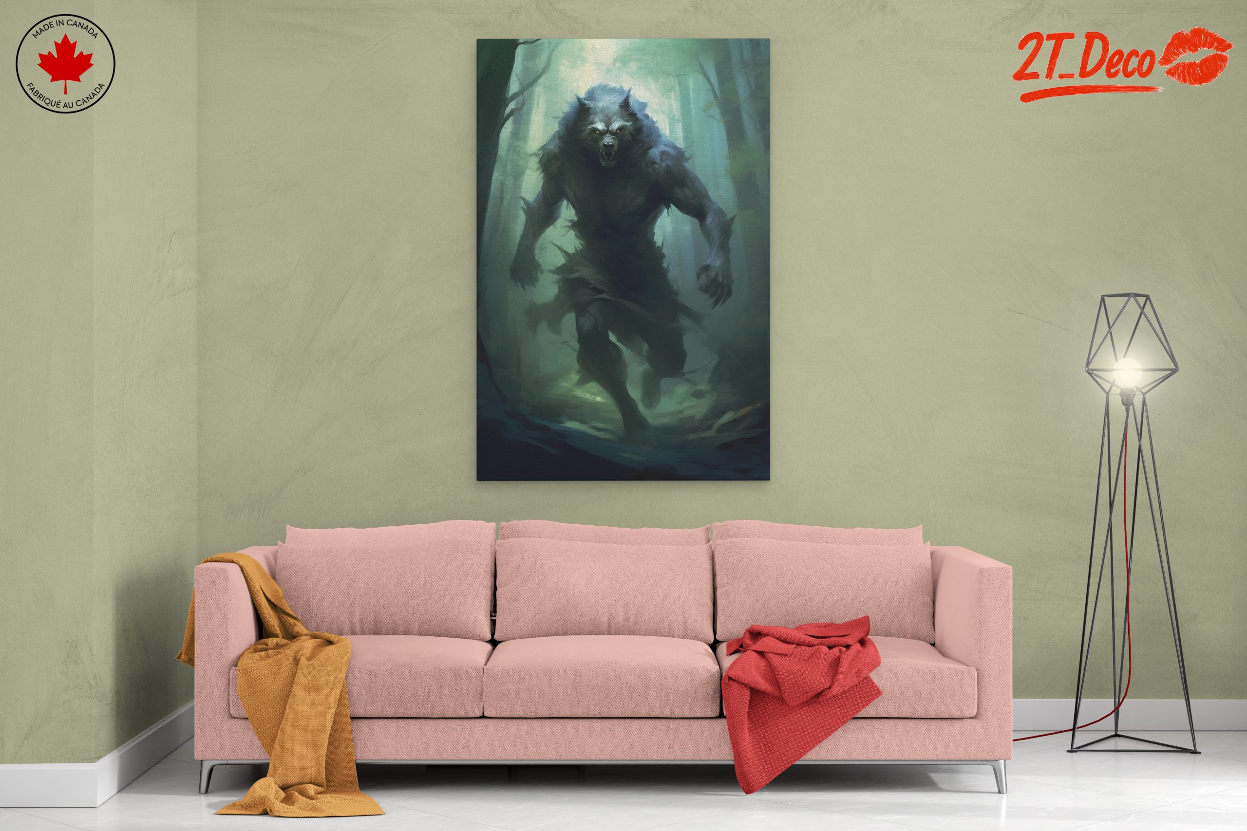 Majestic Fantasy Creature in Dark Forest - Image 2