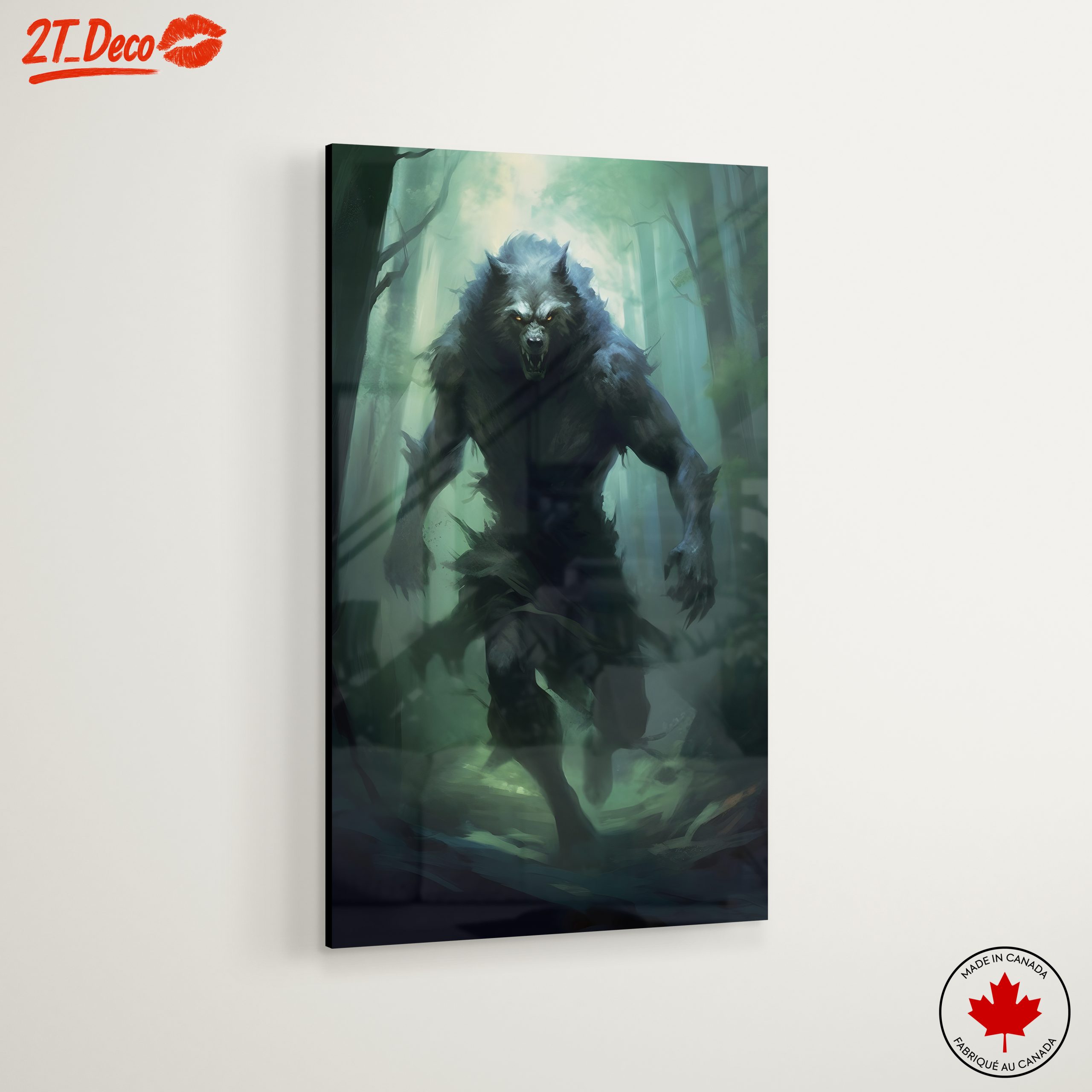 Majestic Fantasy Creature in Dark Forest - Image 6