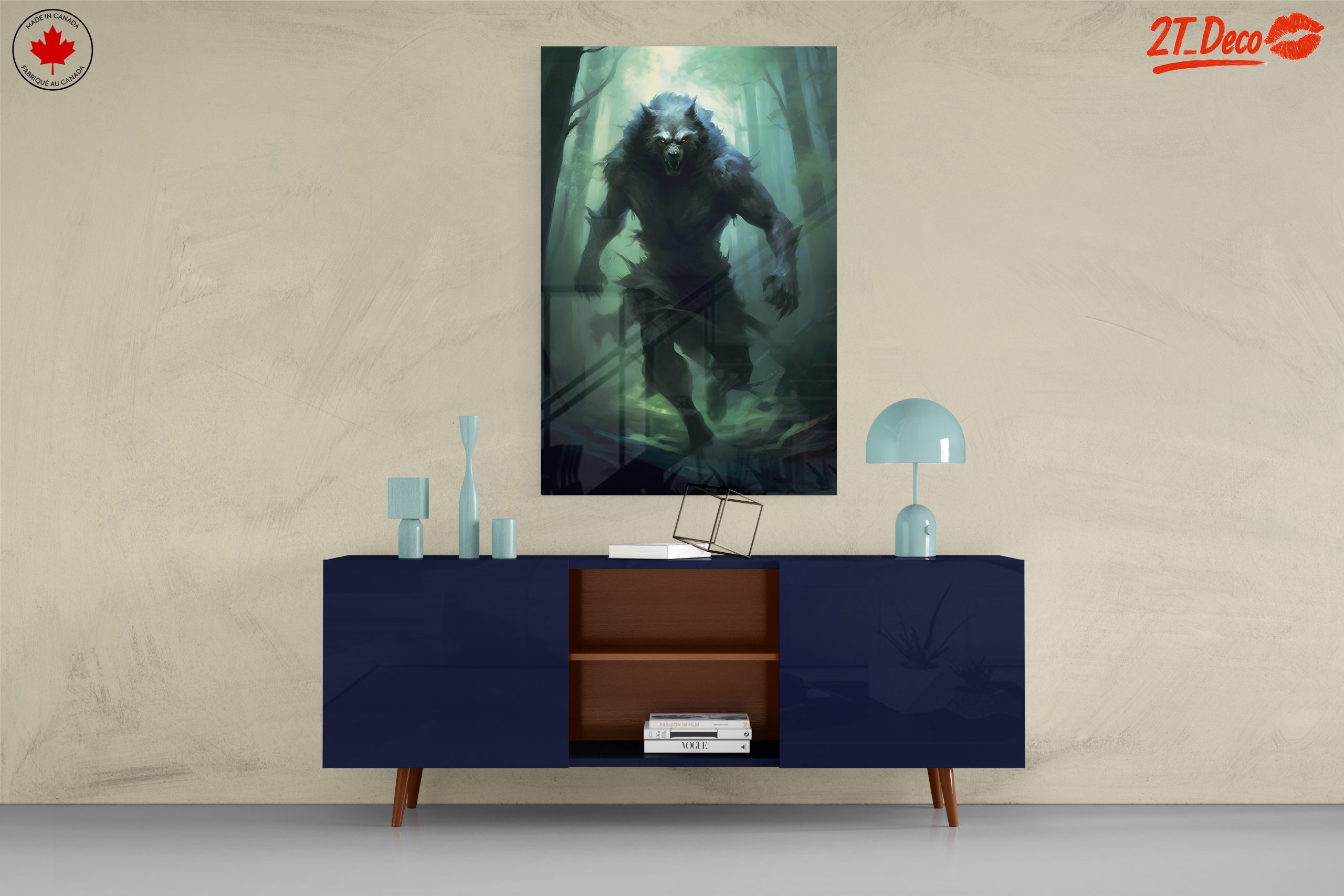 Majestic Fantasy Creature in Dark Forest - Image 8