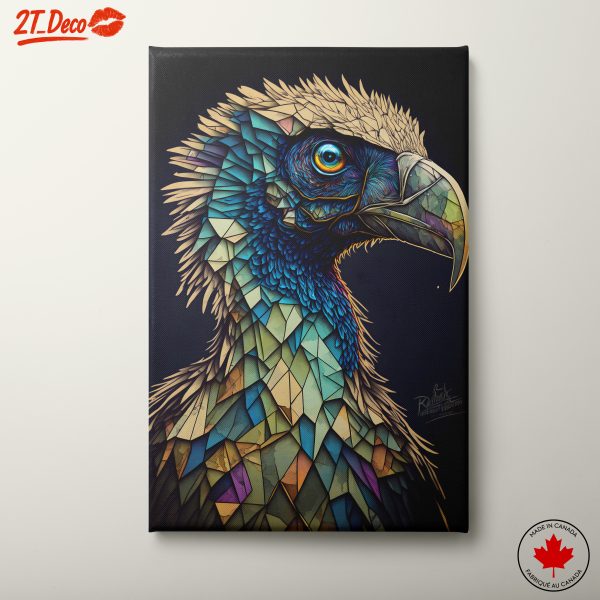 Stylized Colorful Bird Artwork
