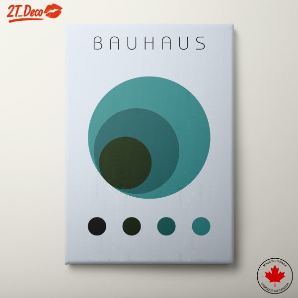 Bauhaus Geometric Art with Circles