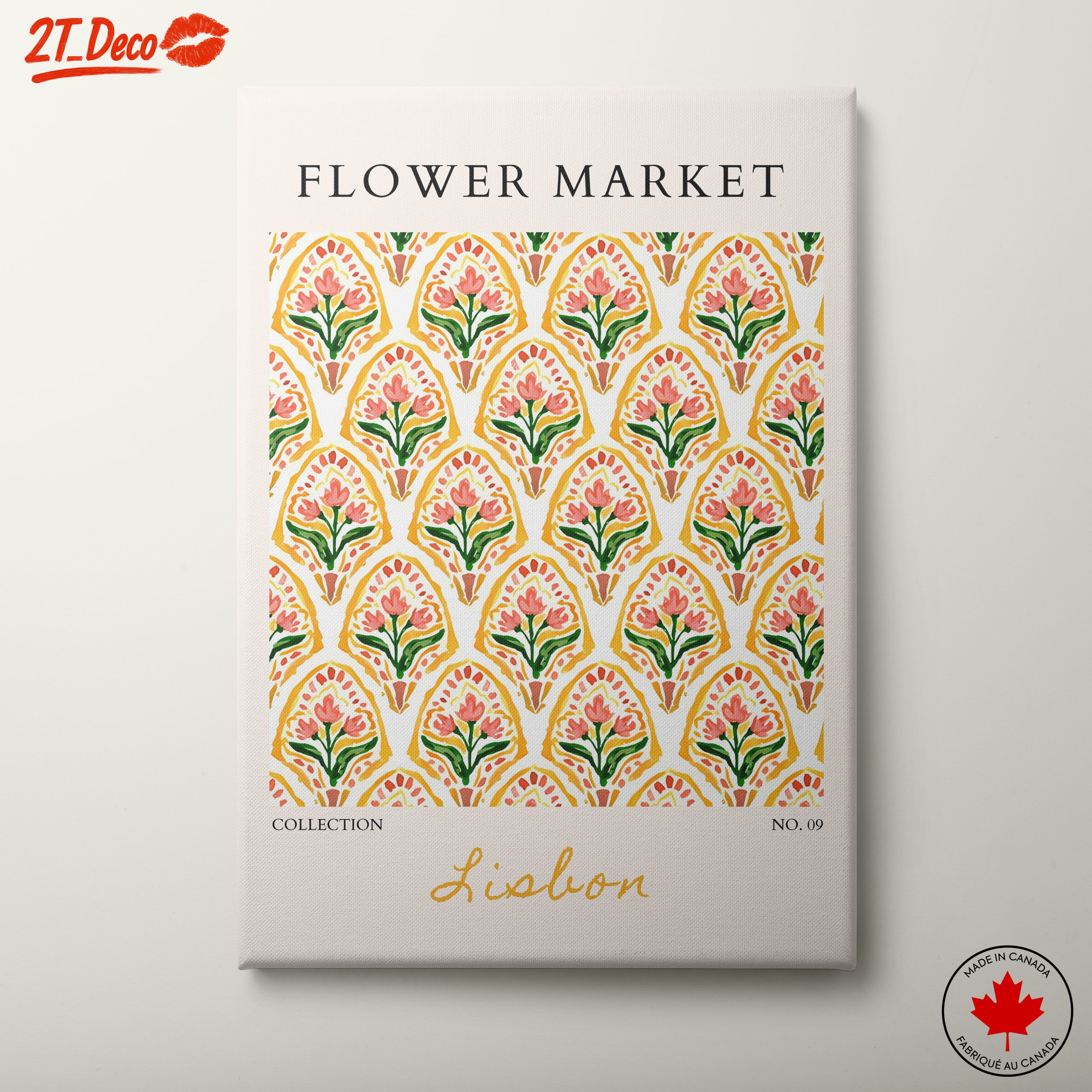 Colorful Floral Market Pattern Design