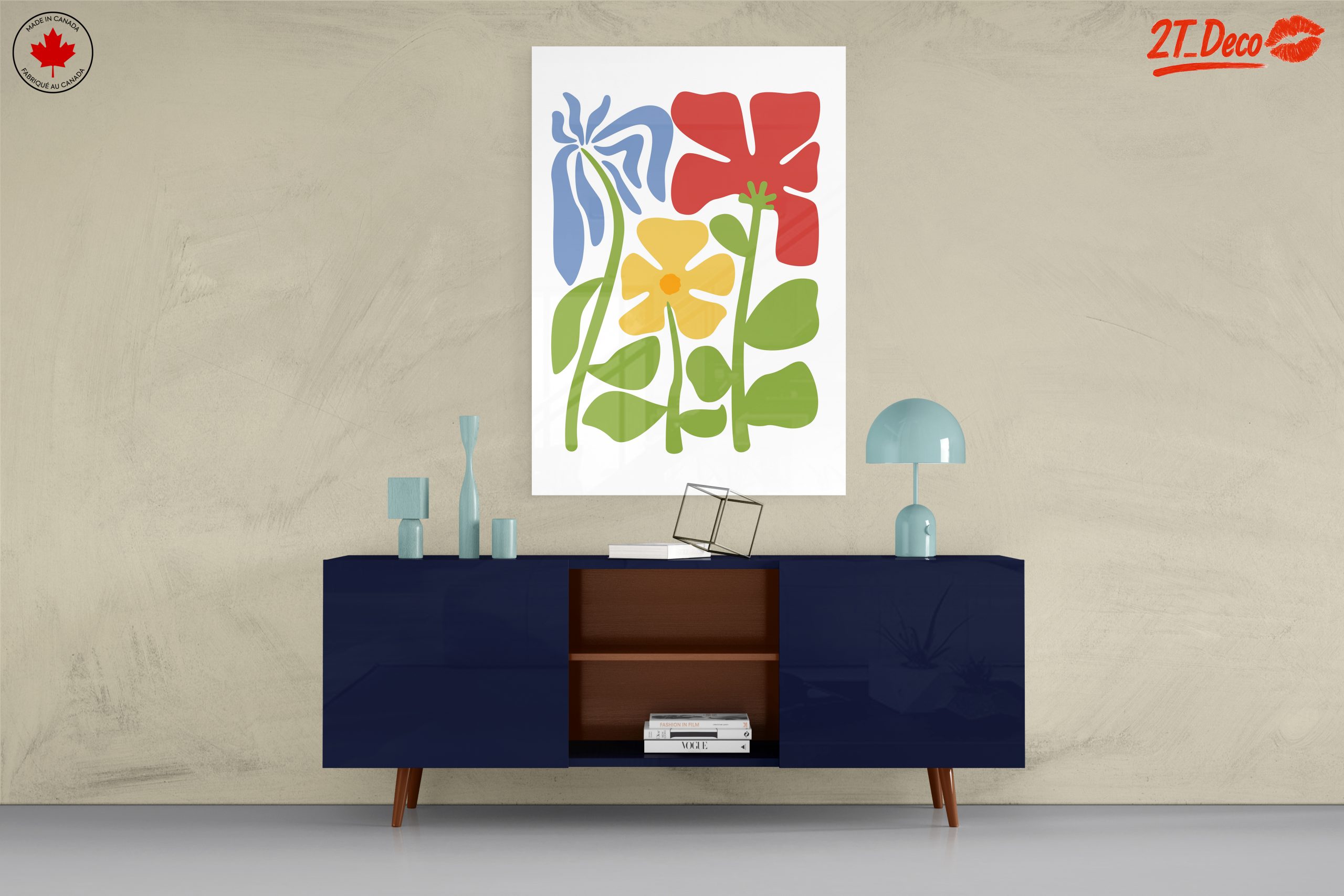 Stylized Floral Arrangement with Vibrant Colors - Image 8