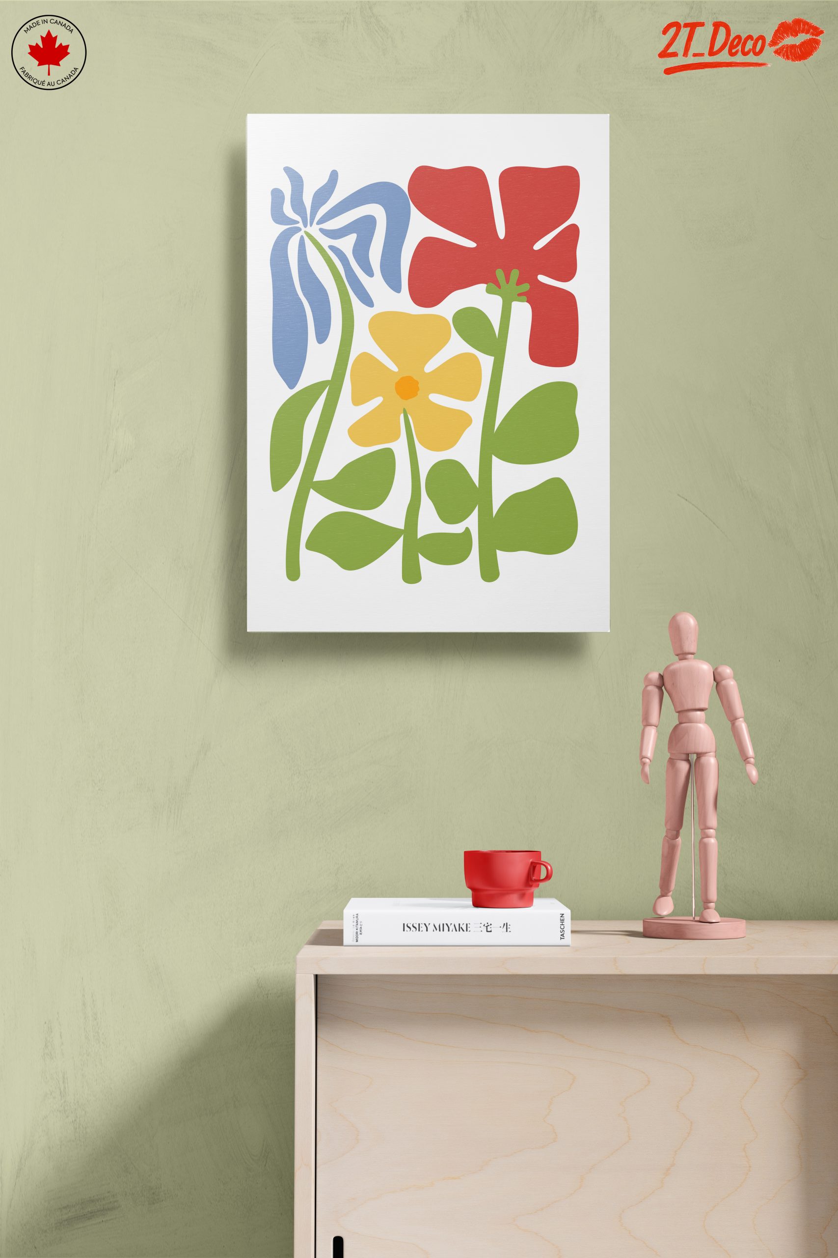 Stylized Floral Arrangement with Vibrant Colors - Image 14