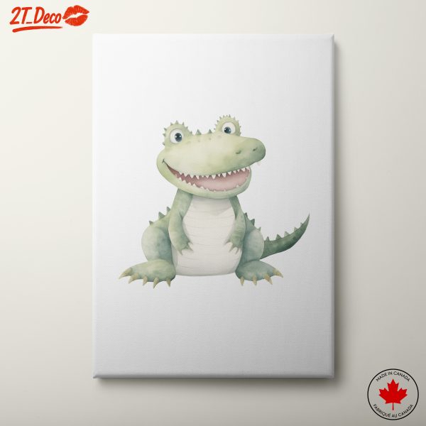 Cute Cartoon Alligator Illustration