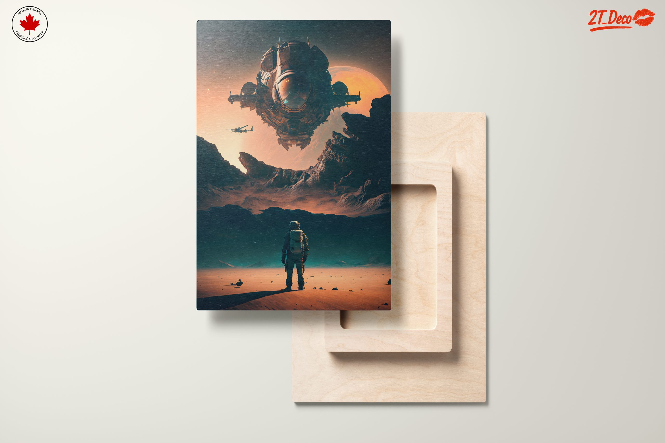 Dynamic Space Adventure Artwork Featuring Astronaut - Image 11