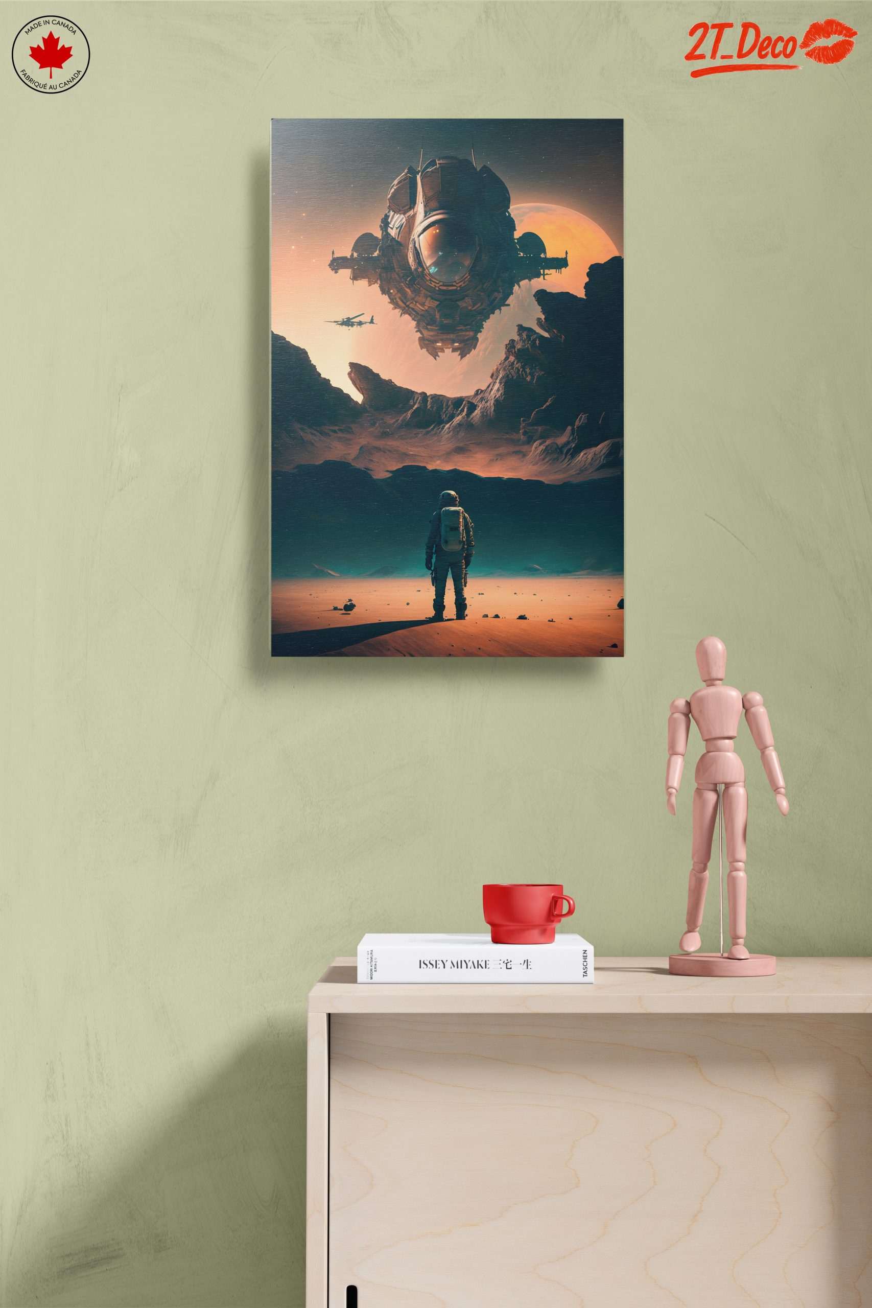 Dynamic Space Adventure Artwork Featuring Astronaut - Image 14