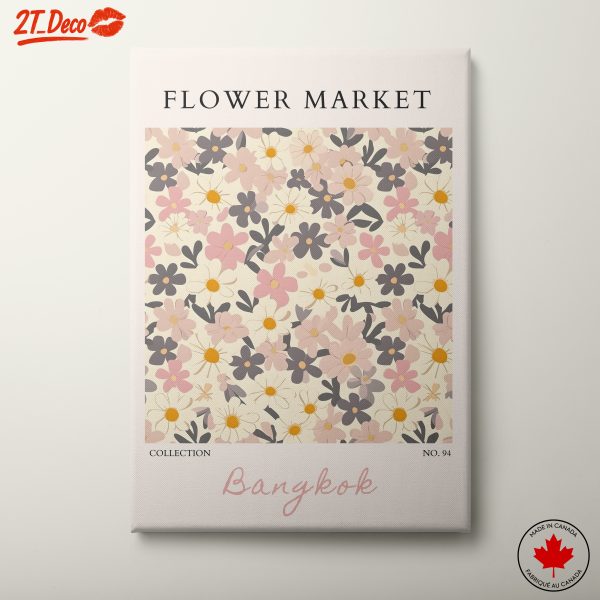 Flower Market Art Inspired by Bangkok