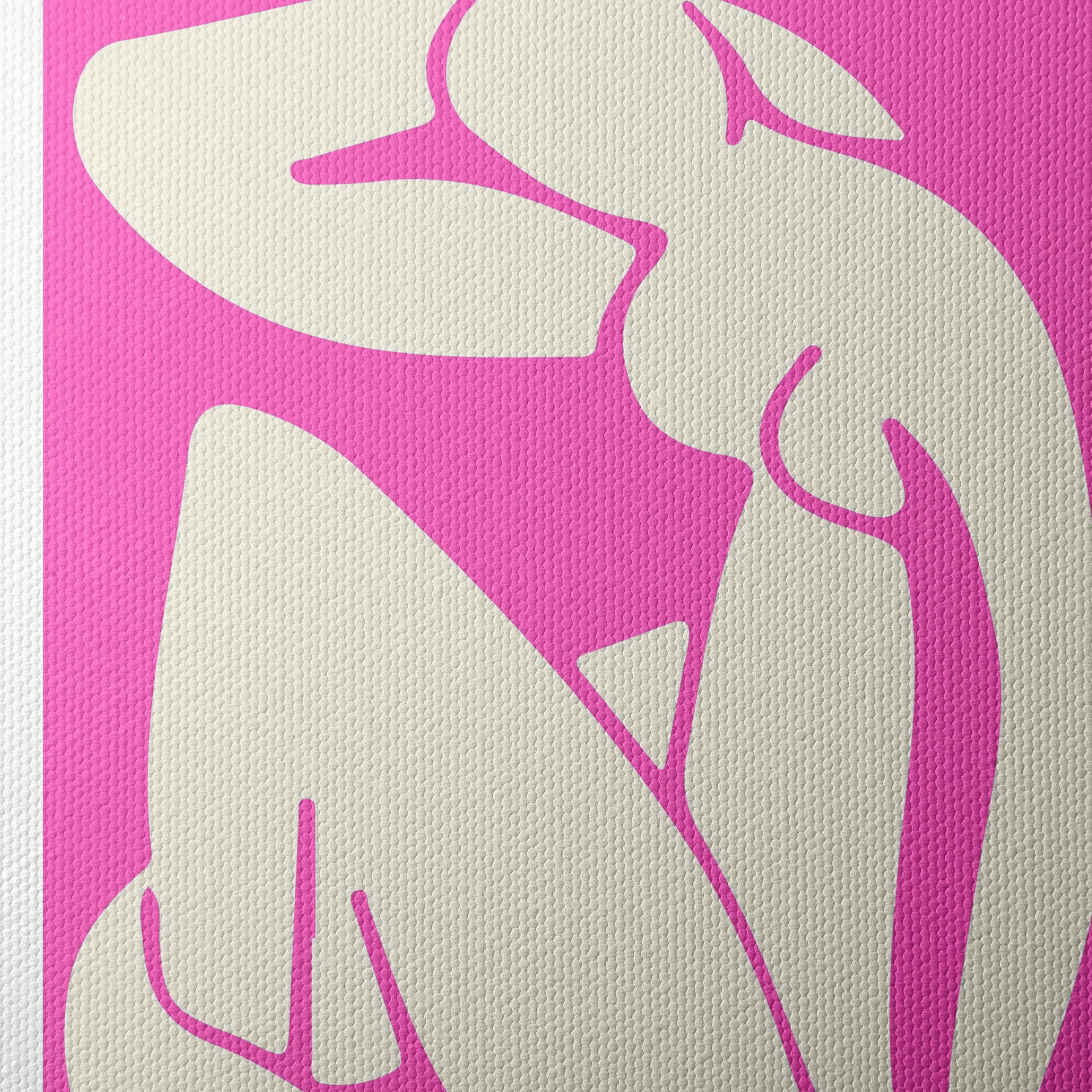Matisse Inspired Abstract Art on Pink Background - Image 4