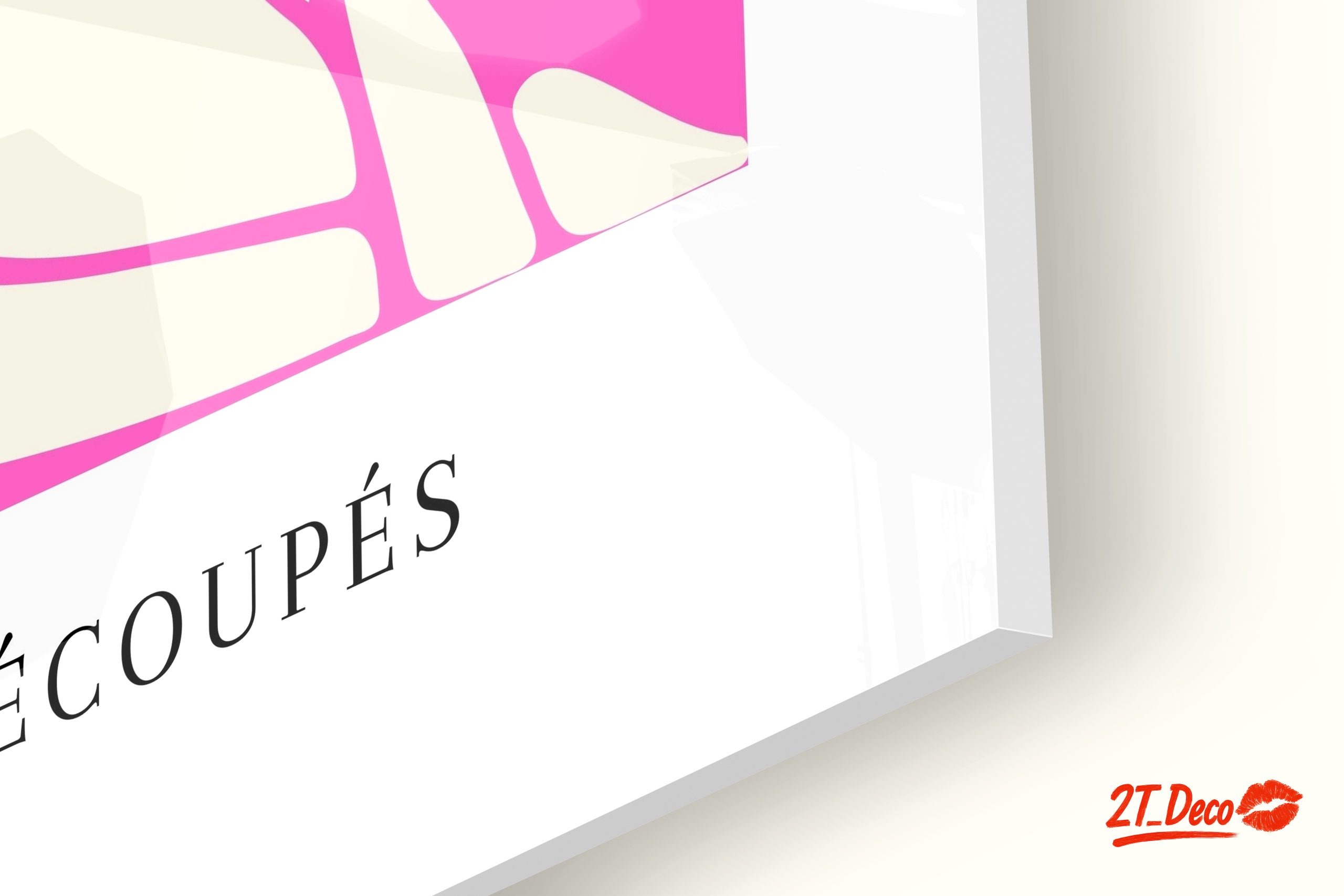 Matisse Inspired Abstract Art on Pink Background - Image 9