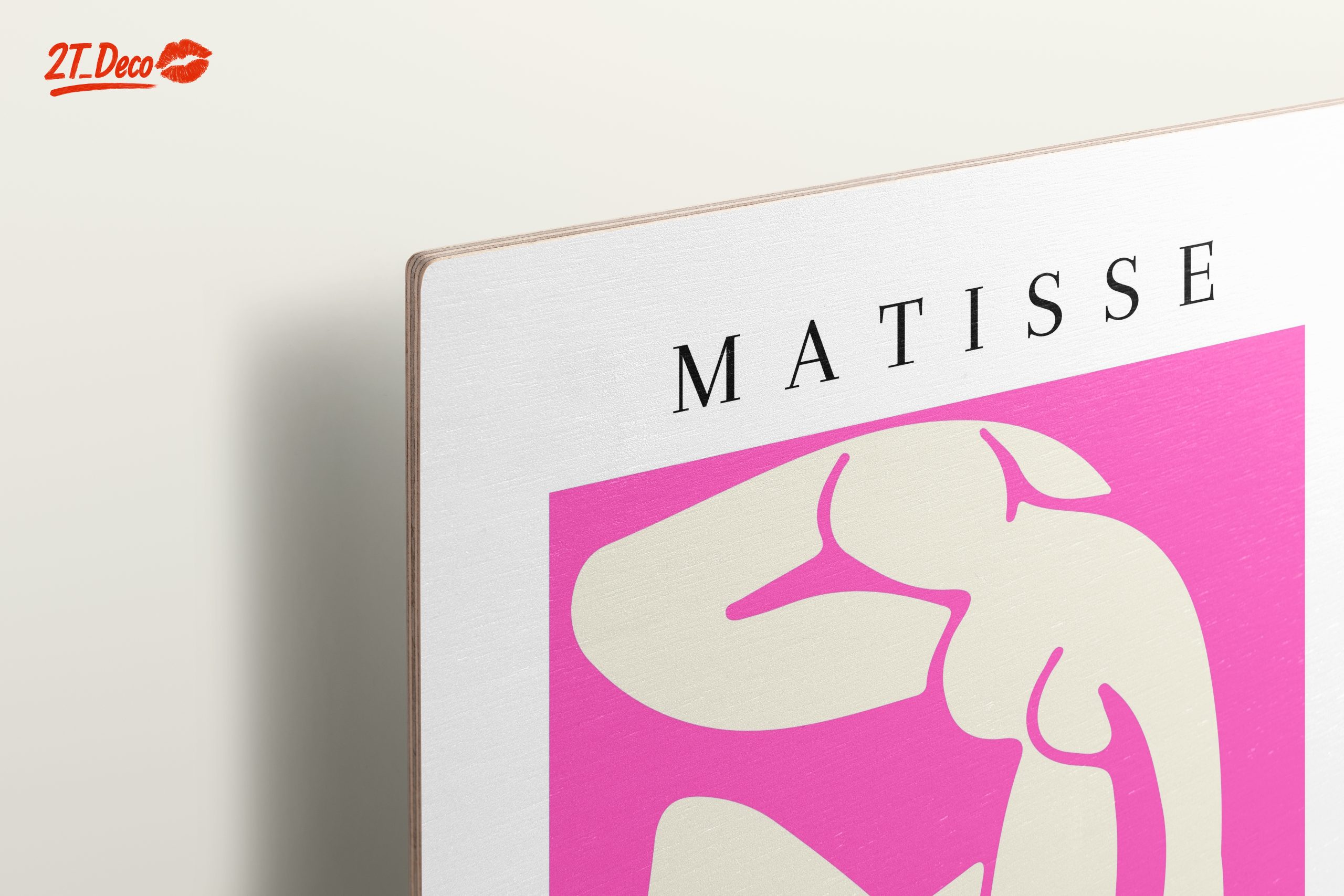 Matisse Inspired Abstract Art on Pink Background - Image 15