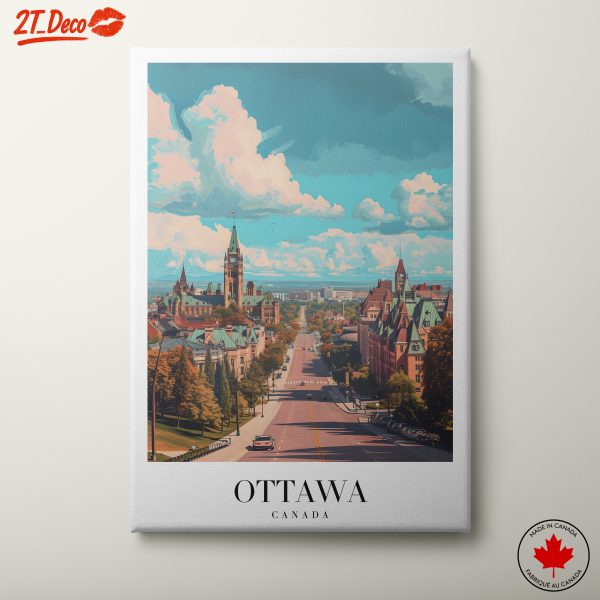 Ottawa Cityscape in Vibrant Colors