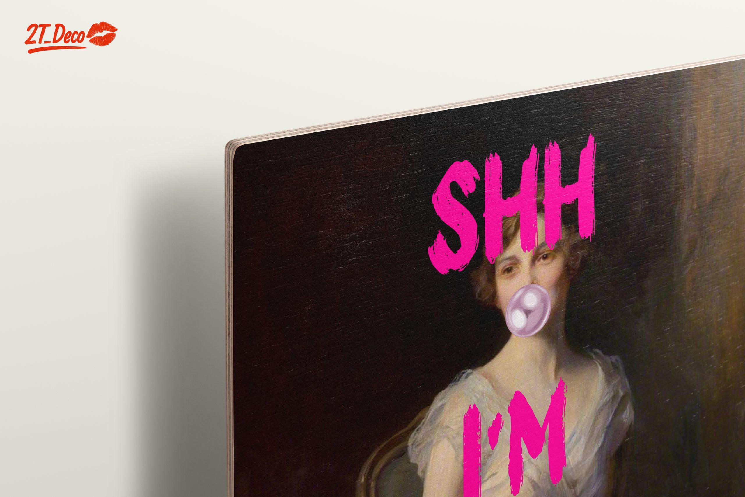 Shhh I'm Reading Statement Wall Art - Image 15